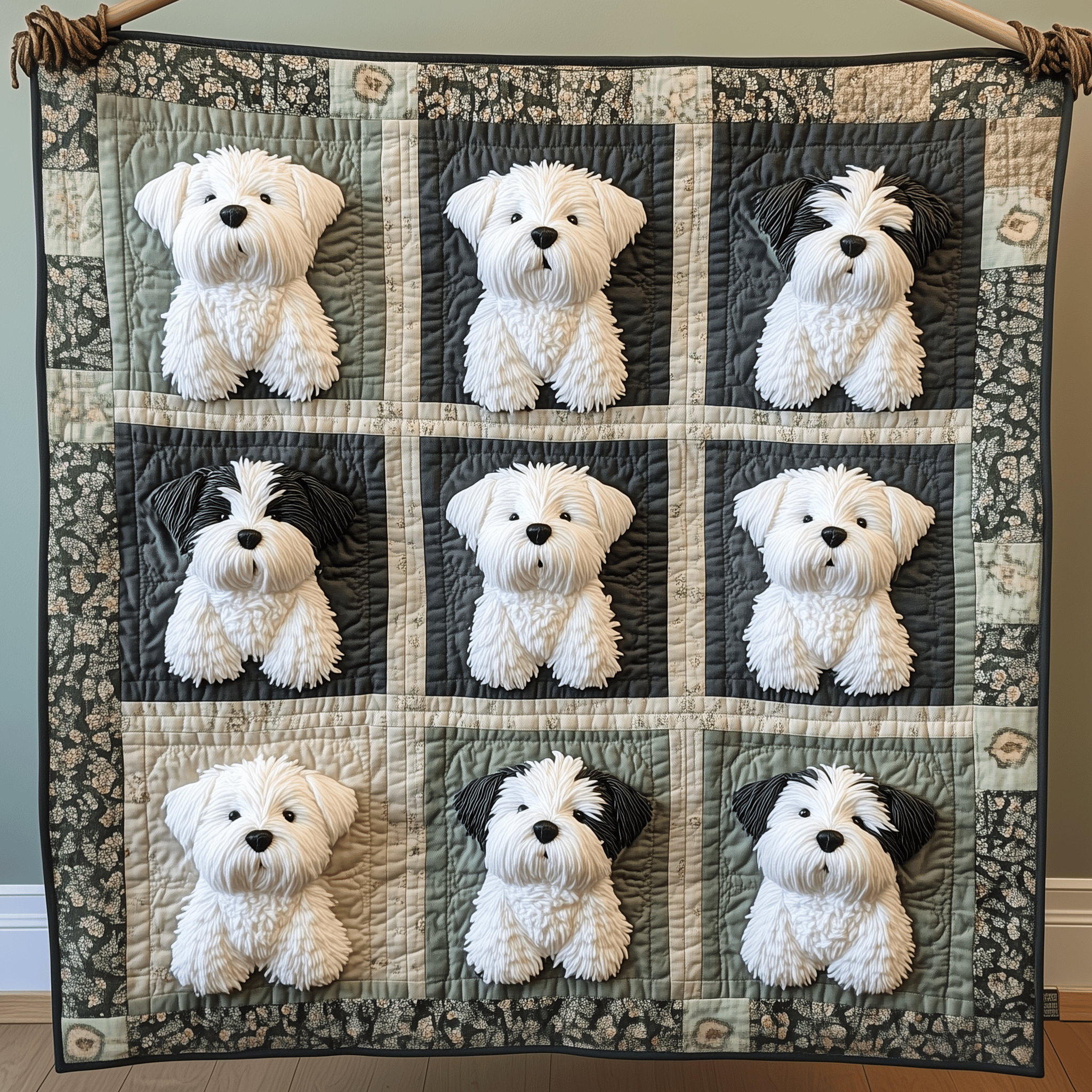 Pluffy Westie Quilted Blanket A Blanket for Every Season and Every Mood Pluffy Westie Quilted Blanket A Blanket for Every Season and Every Mood