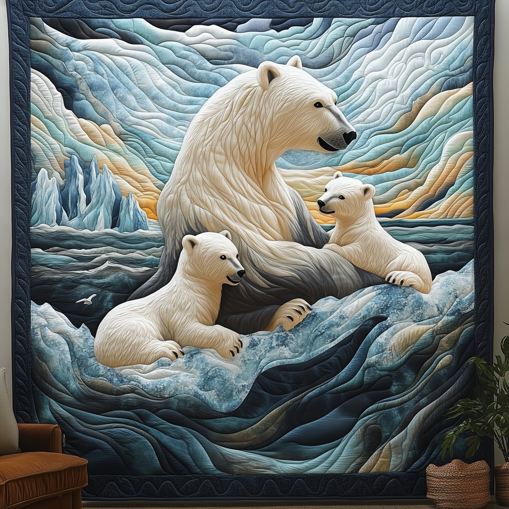Polar Family Bond Quilted Blanket Throw Blankets For Couch Good Mothers Day Gifts Polar Family Bond Quilted Blanket Throw Blankets For Couch Good Mothers Day Gifts