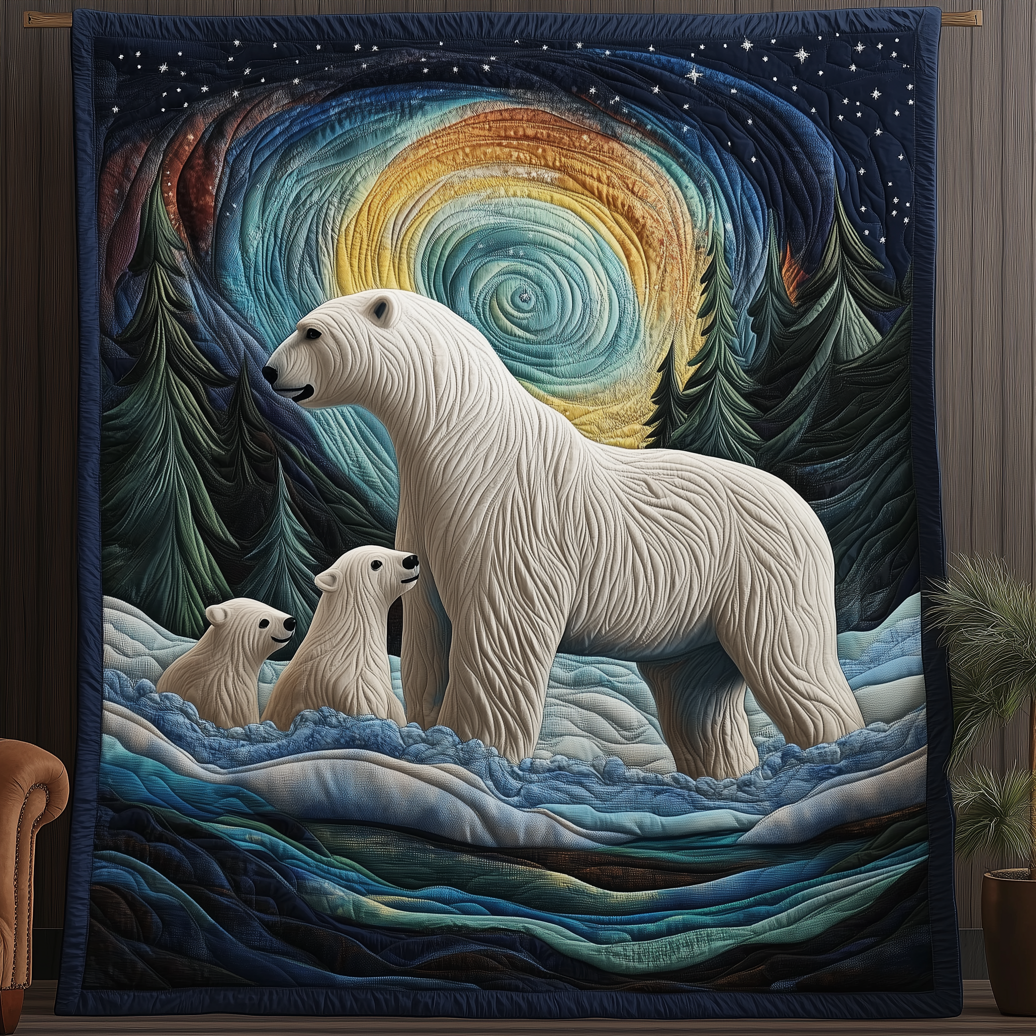 Polar Night Glow Quilted Blanket Throw Blankets For Couch Gifts For Expecting Mothers Polar Night Glow Quilted Blanket Throw Blankets For Couch Gifts For Expecting Mothers