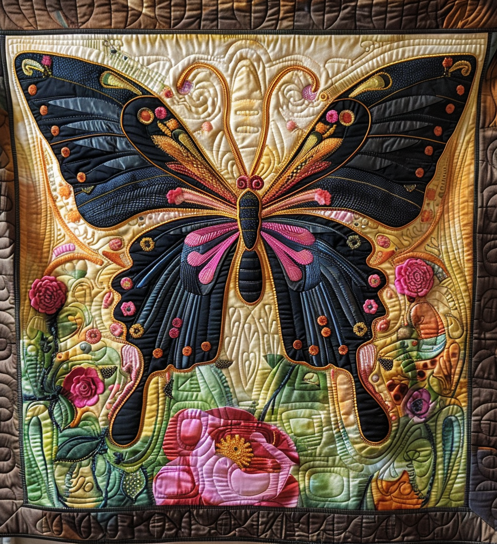 Pollinator Dream Quilted Blanket Butterfly Gifts For Girlfriend Pollinator Dream Quilted Blanket Butterfly Gifts For Girlfriend