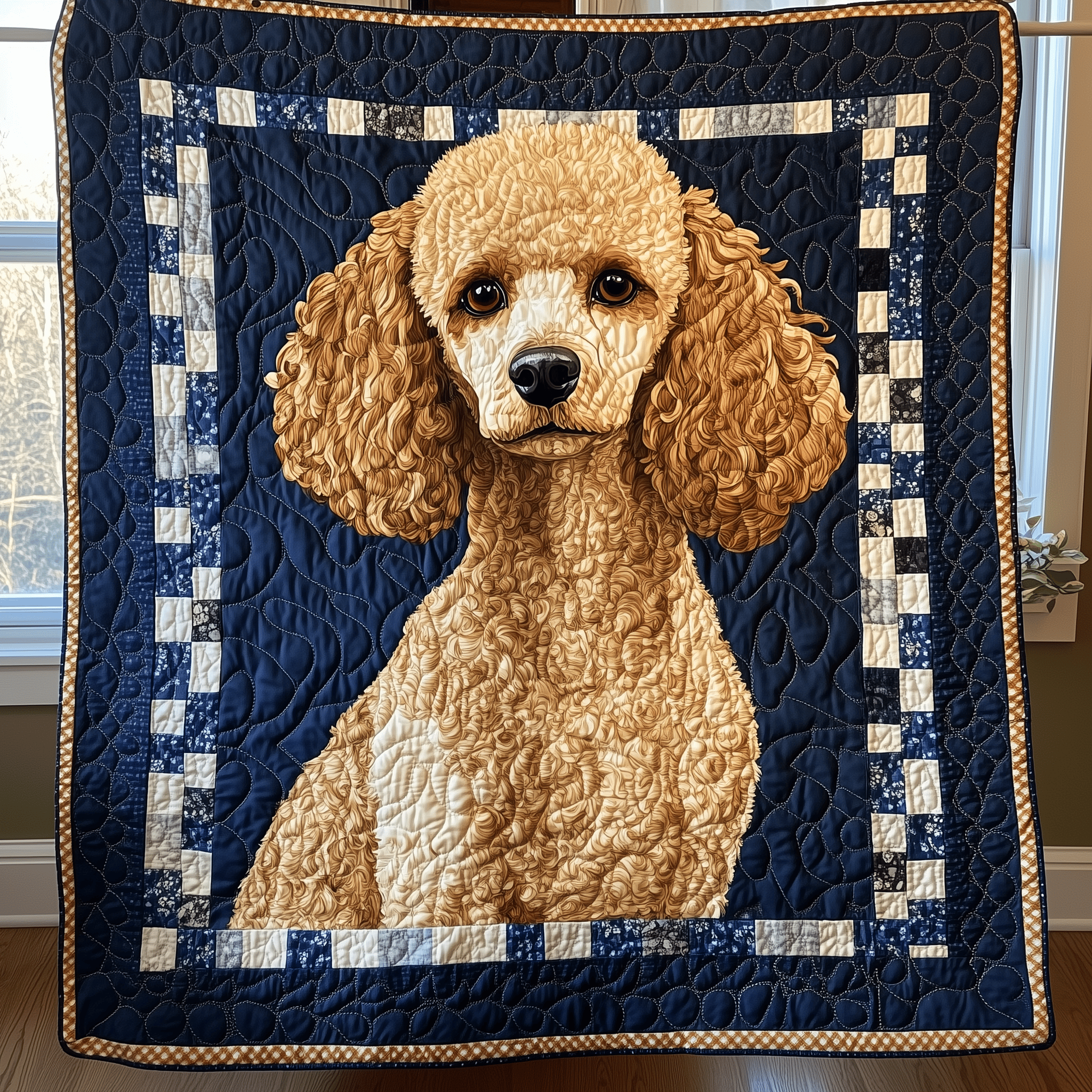Poodle Quilted Blanket Feel the Heart of Home with a Blanket That Embraces All Poodle Quilted Blanket Feel the Heart of Home with a Blanket That Embraces All