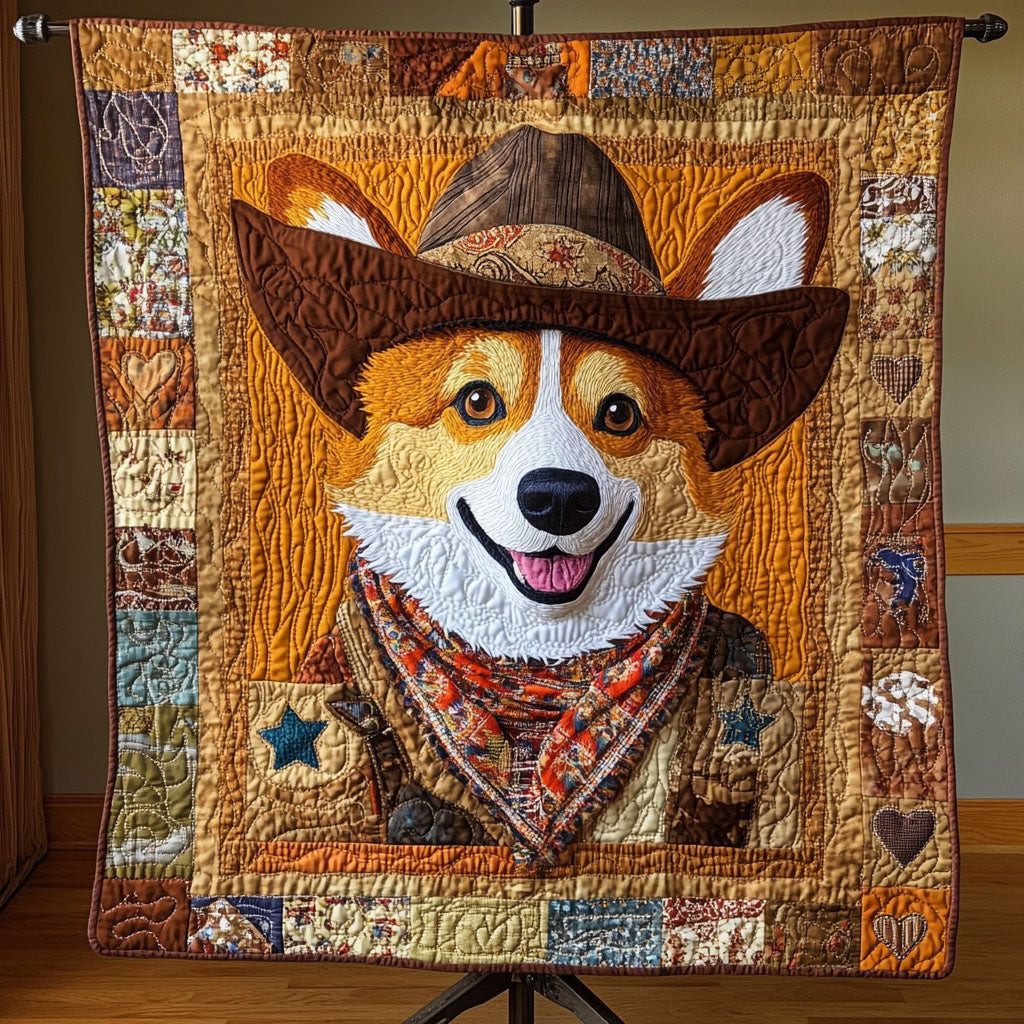 Prairie Paws Journey Quilted Blanket Corgi Gifts For Him Her Prairie Paws Journey Quilted Blanket Corgi Gifts For Him Her