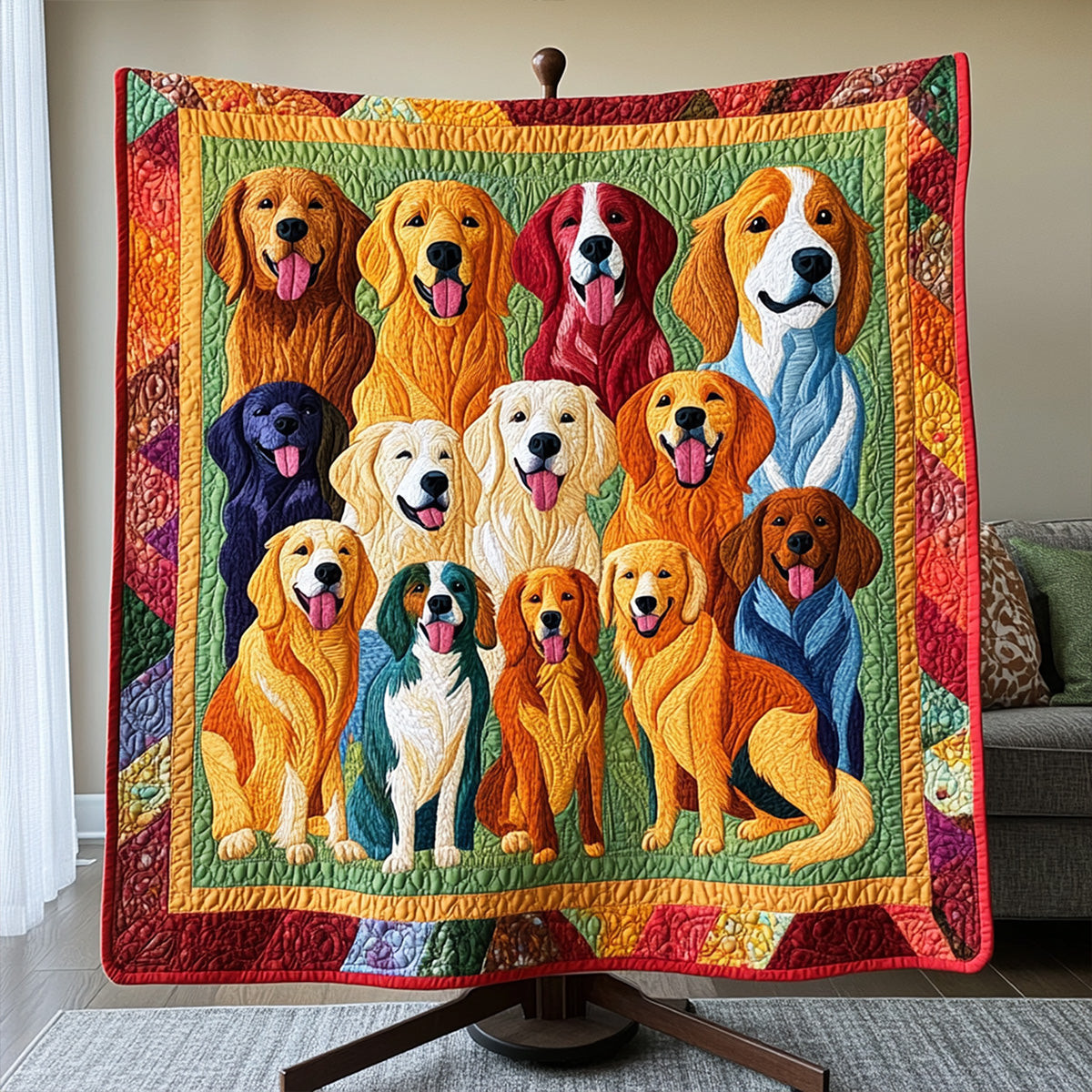 Pure Radiance Quilted Blanket Golden Retriever Items Gifts Pure Radiance Quilted Blanket Golden Retriever Items Gifts