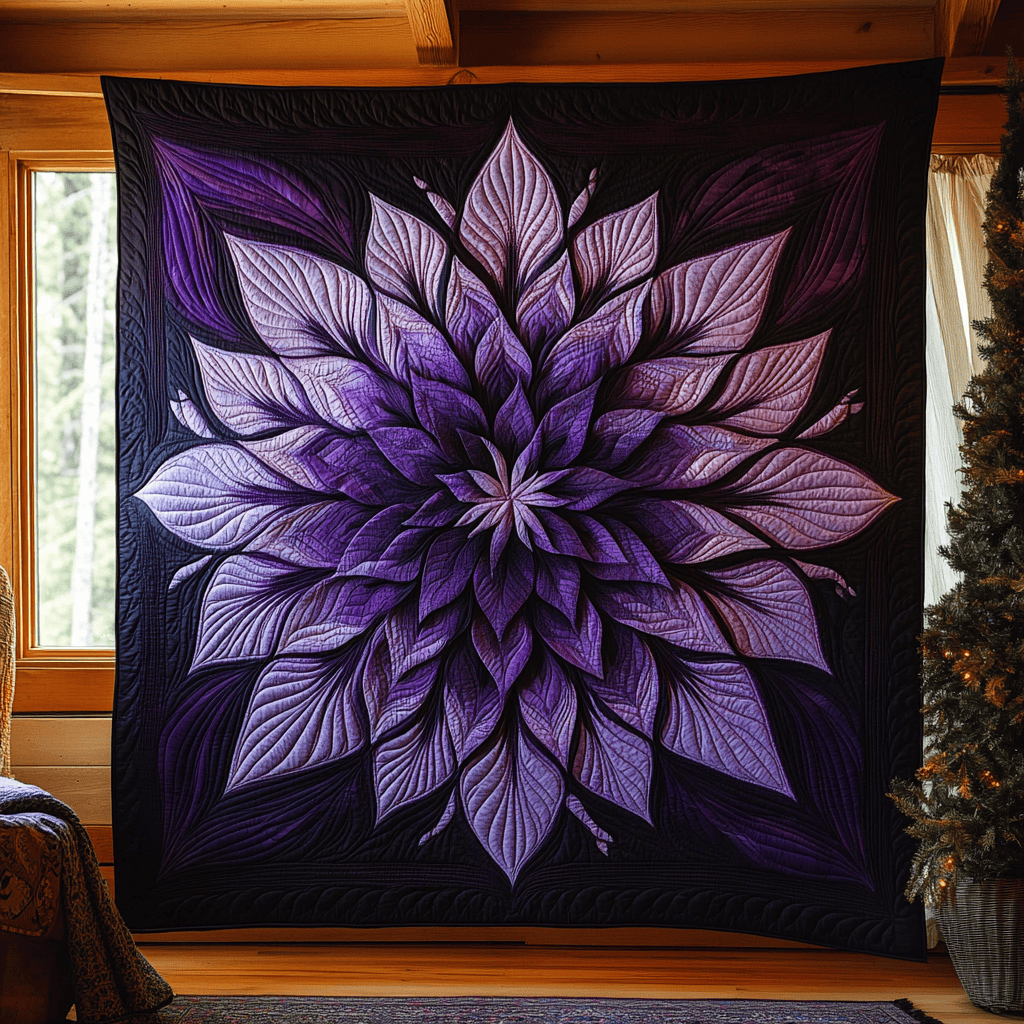 Purple Blooming Mystery Quilted Blanket Celebrate Your Individuality with a Blanket That Speaks to You Purple Blooming Mystery Quilted Blanket Celebrate Your Individuality with a Blanket That Speaks to You