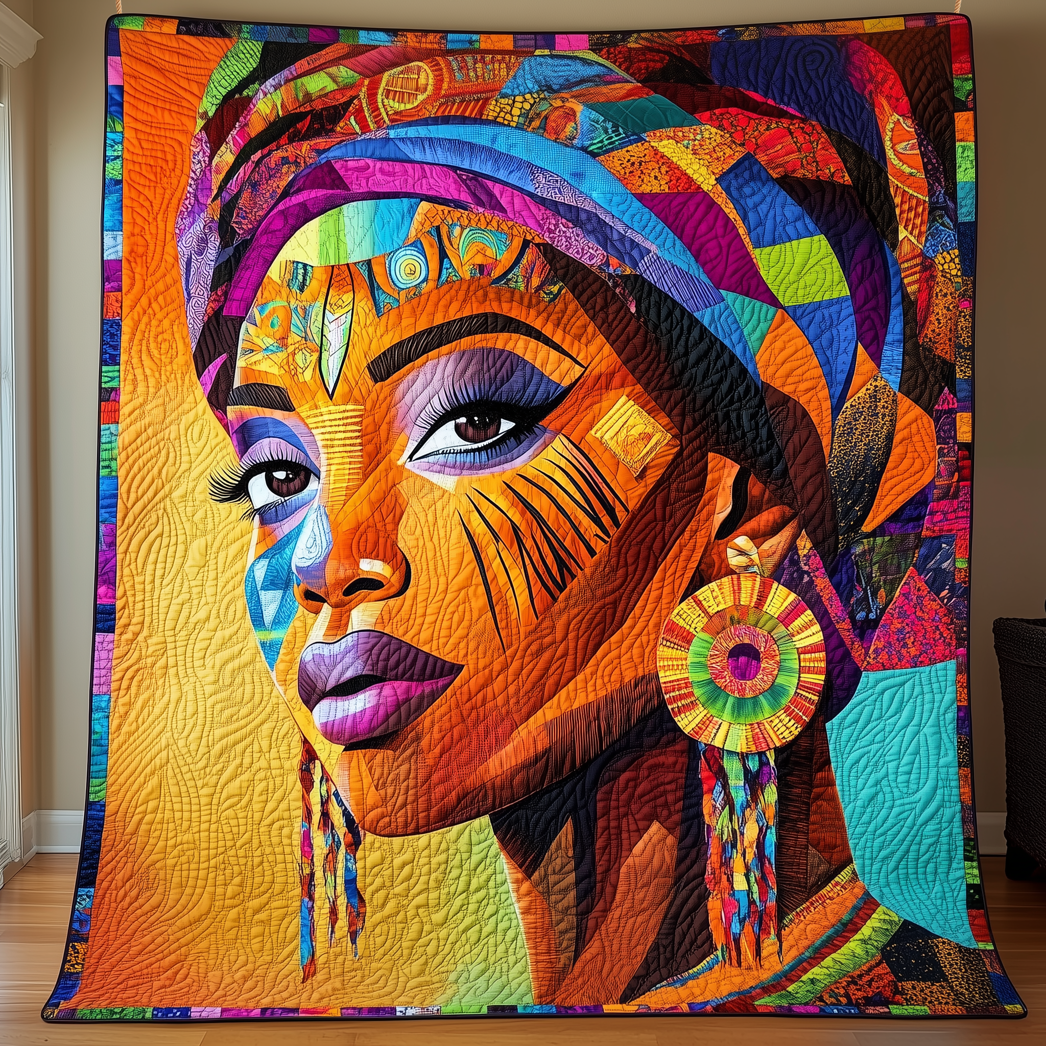 Radiant Melanin Queen Quilted Blanket Unique Throw Blanket Item Merch Perfect Mother' Day Gifts Radiant Melanin Queen Quilted Blanket Unique Throw Blanket Item Merch Perfect Mother' Day Gifts