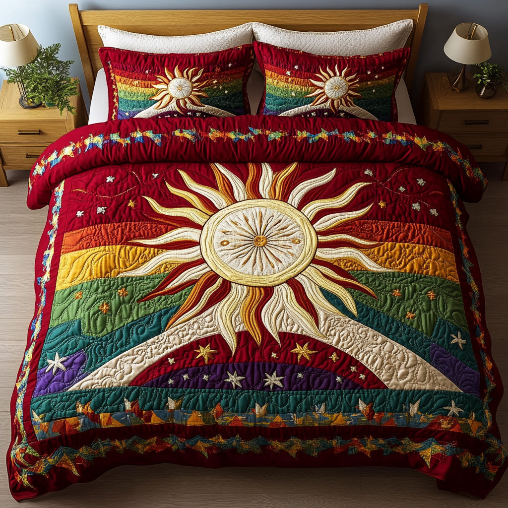 Radiant Rise Quilted Bedding Set Christmas Flower Gifts Radiant Rise Quilted Bedding Set Christmas Flower Gifts