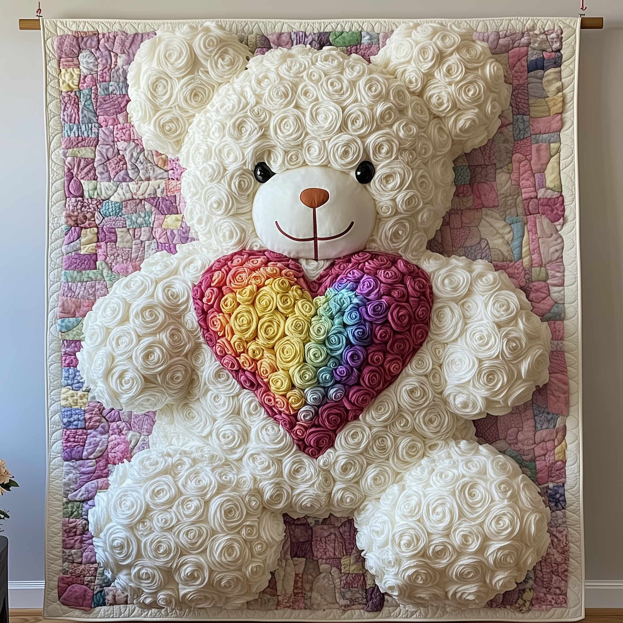Rainbow Love Bear Quilted Blanket Unique Blankets And Throws Best Valentine Gift For Boyfriend Rainbow Love Bear Quilted Blanket Unique Blankets And Throws Best Valentine Gift For Boyfriend