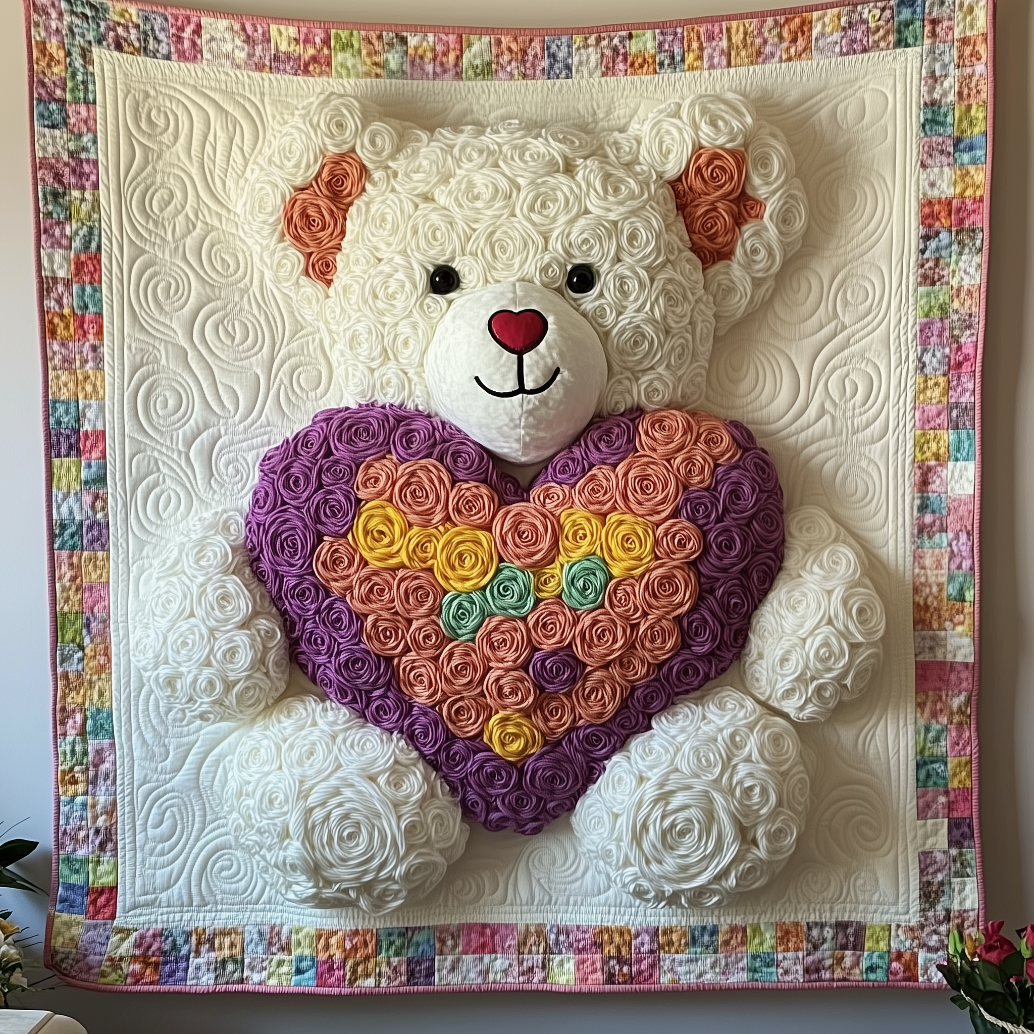 Rainbow Love Bear Quilted Blanket Unique Blankets And Throws Cute Valentines Ideas For Him Rainbow Love Bear Quilted Blanket Unique Blankets And Throws Cute Valentines Ideas For Him