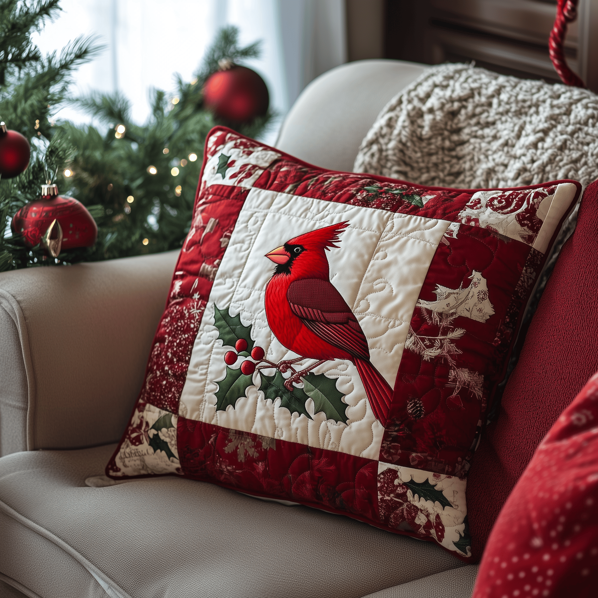 Red Cardinal Holiday Quilted Pillow Case Bring Peace to Your Nights with a Soft and Durable Pillow Case Red Cardinal Holiday Quilted Pillow Case Bring Peace to Your Nights with a Soft and Durable Pillow Case
