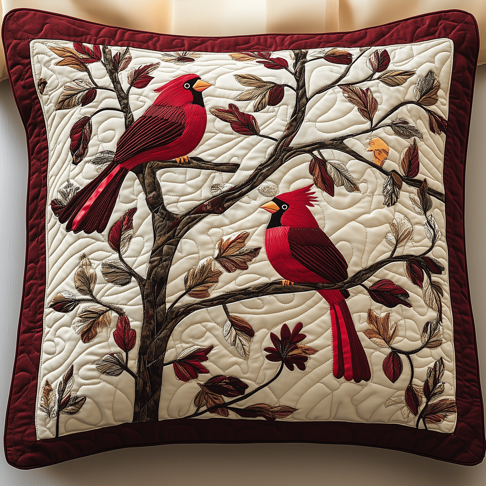 Red Cardinal Quilted Pillow Case Dream Freely with Pillow Cases You Can Trust Red Cardinal Quilted Pillow Case Dream Freely with Pillow Cases You Can Trust