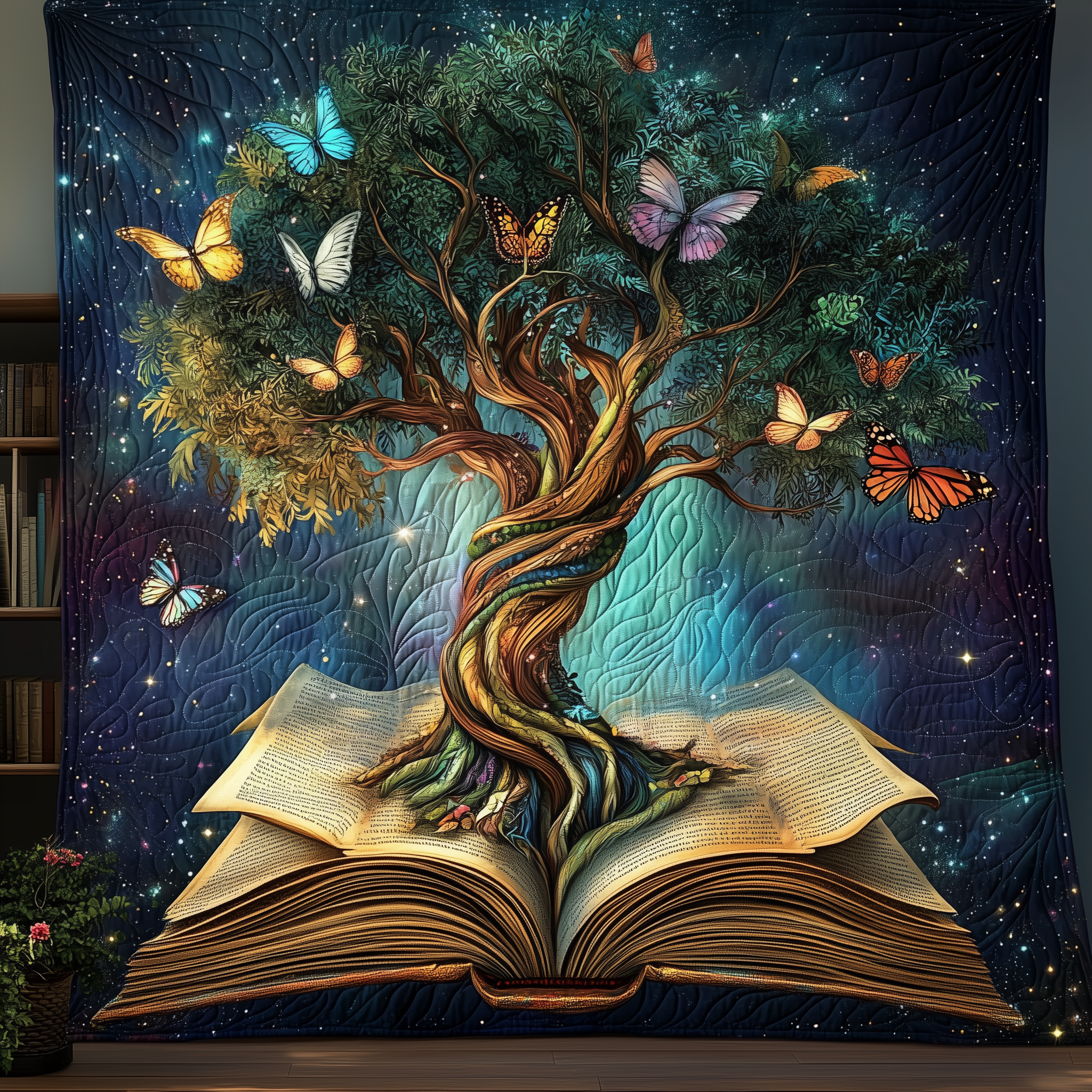 Roots of Wisdom Quilted Blanket Sofa Throw Blanket Items Mummy Presents From Daughter Roots of Wisdom Quilted Blanket Sofa Throw Blanket Items Mummy Presents From Daughter