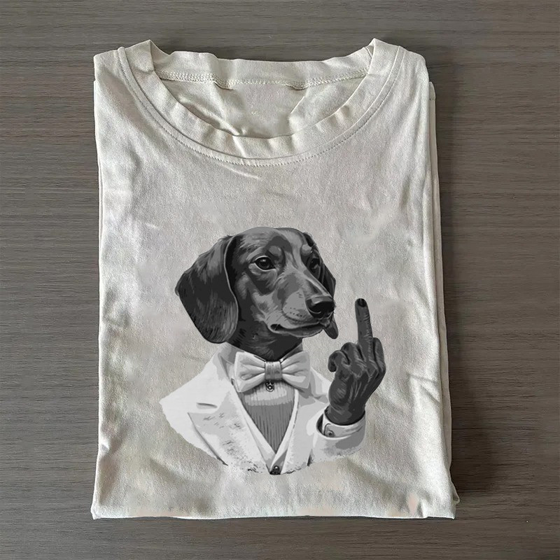 Rude Dachshund T-Shirt Funny Doxie Dog Lovers Shirt Father'S Day Gifts For Grandpa Rude Dachshund T-Shirt Funny Doxie Dog Lovers Shirt Father'S Day Gifts For Grandpa