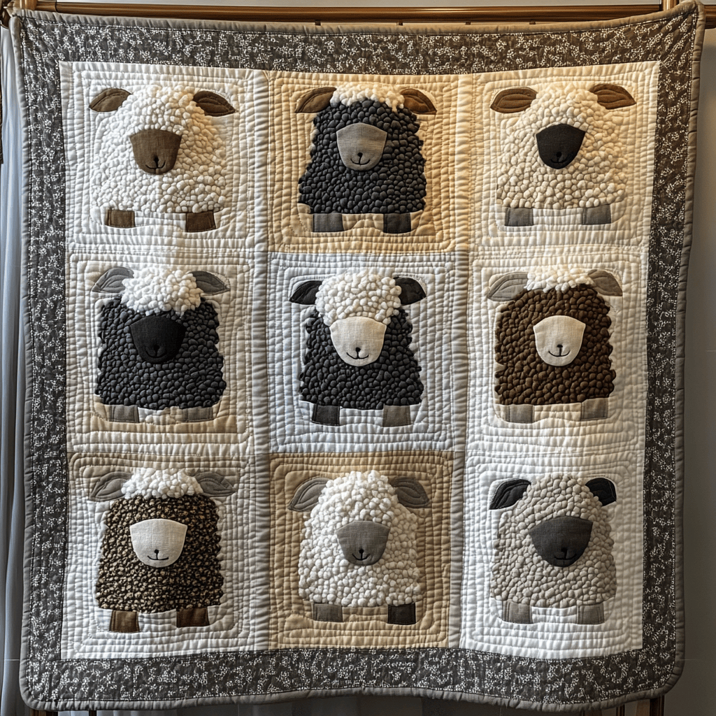 Rustic Sheep Quilted Blanket Feel At Ease with a Blanket That's Perfectly Practical Rustic Sheep Quilted Blanket Feel At Ease with a Blanket That's Perfectly Practical