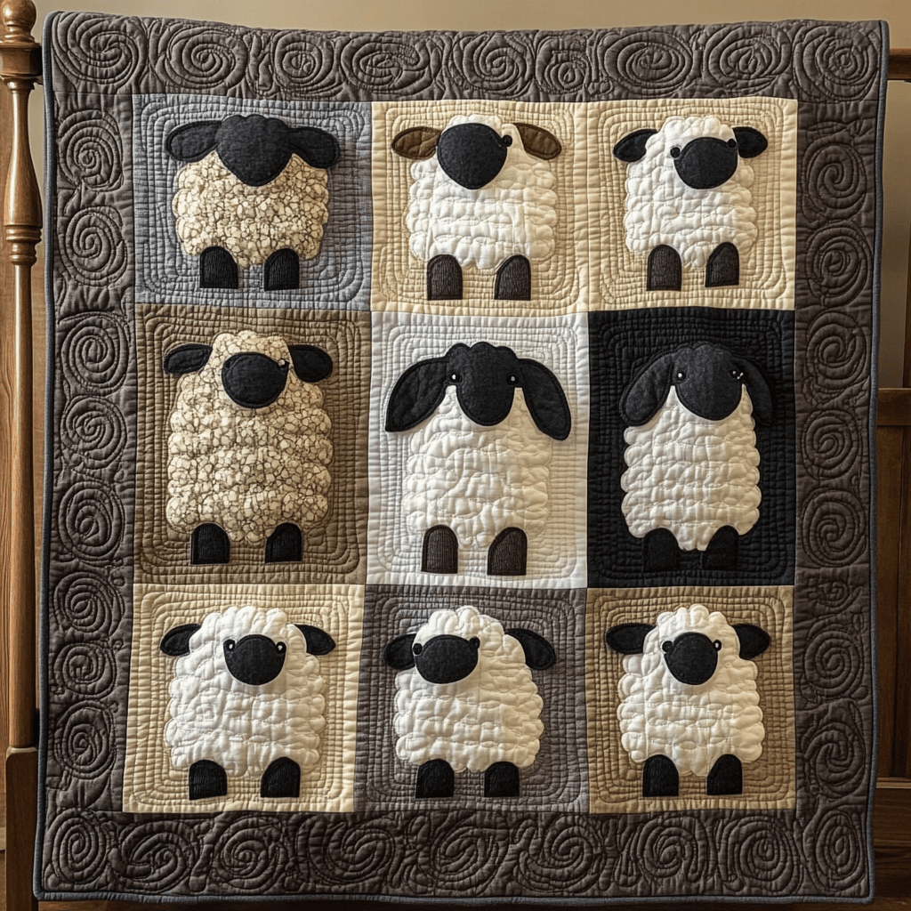 Rustic Sheep Quilted Blanket Perfect for All Seasons: A Blanket You'll Always Need Rustic Sheep Quilted Blanket Perfect for All Seasons: A Blanket You'll Always Need