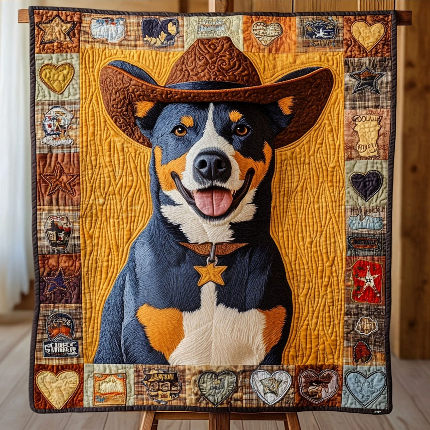 Saddle Up Pup Quilted Blanket Cowboy Gifts Ideas For Him Saddle Up Pup Quilted Blanket Cowboy Gifts Ideas For Him