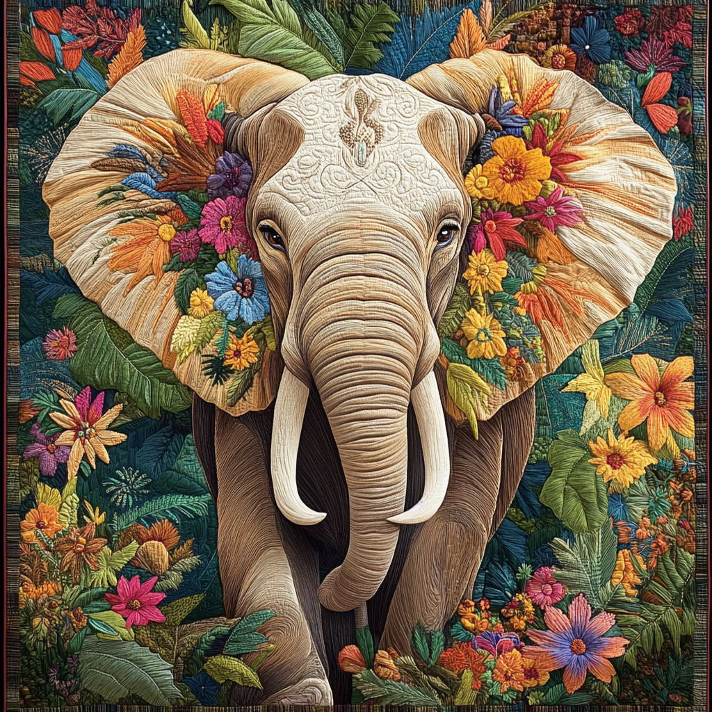Safari Splendor Quilted Blanket Elephant Themed Gifts Safari Splendor Quilted Blanket Elephant Themed Gifts