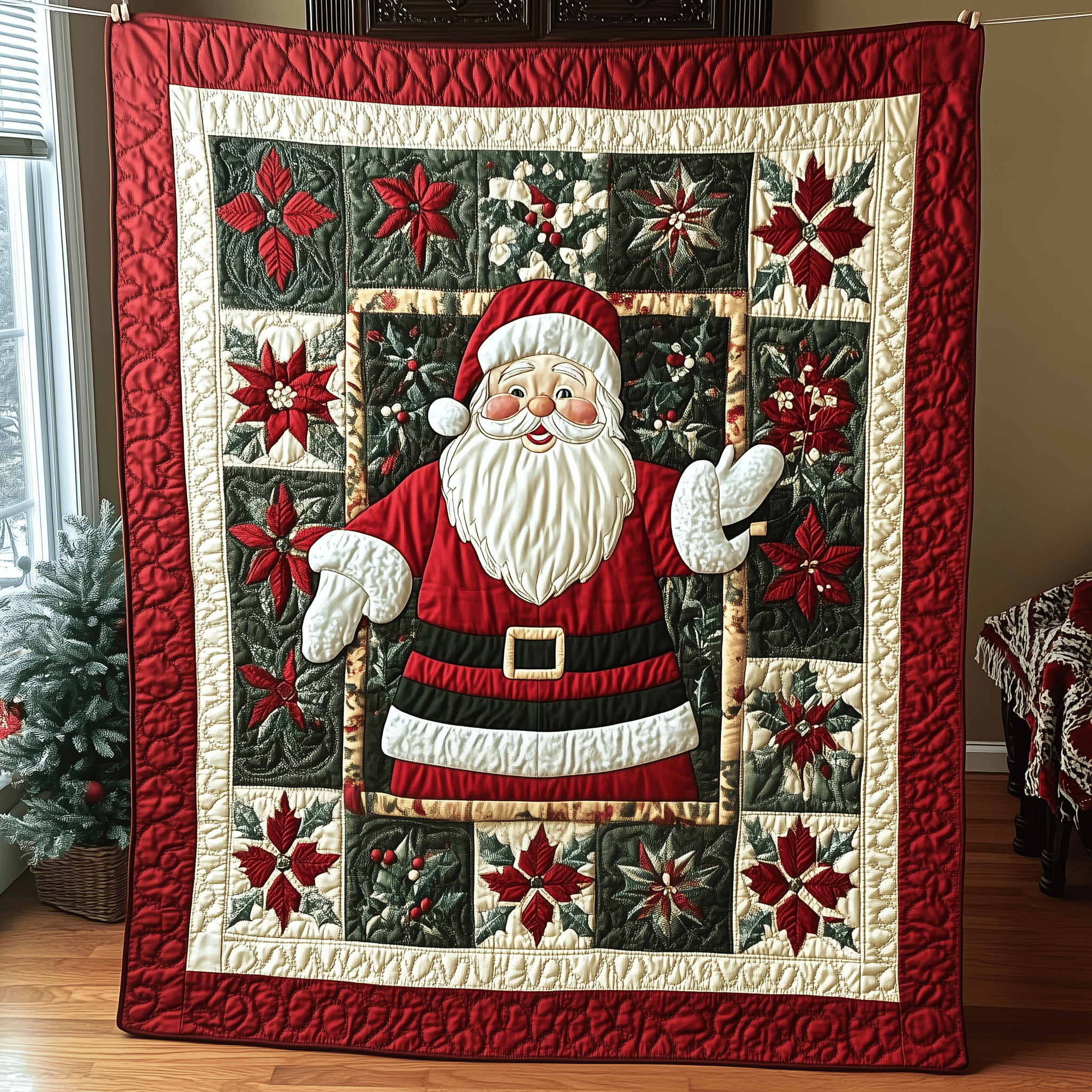 Santa Claus Quilted Blanket A Blanket That Makes Family Nights Extra Special Santa Claus Quilted Blanket A Blanket That Makes Family Nights Extra Special