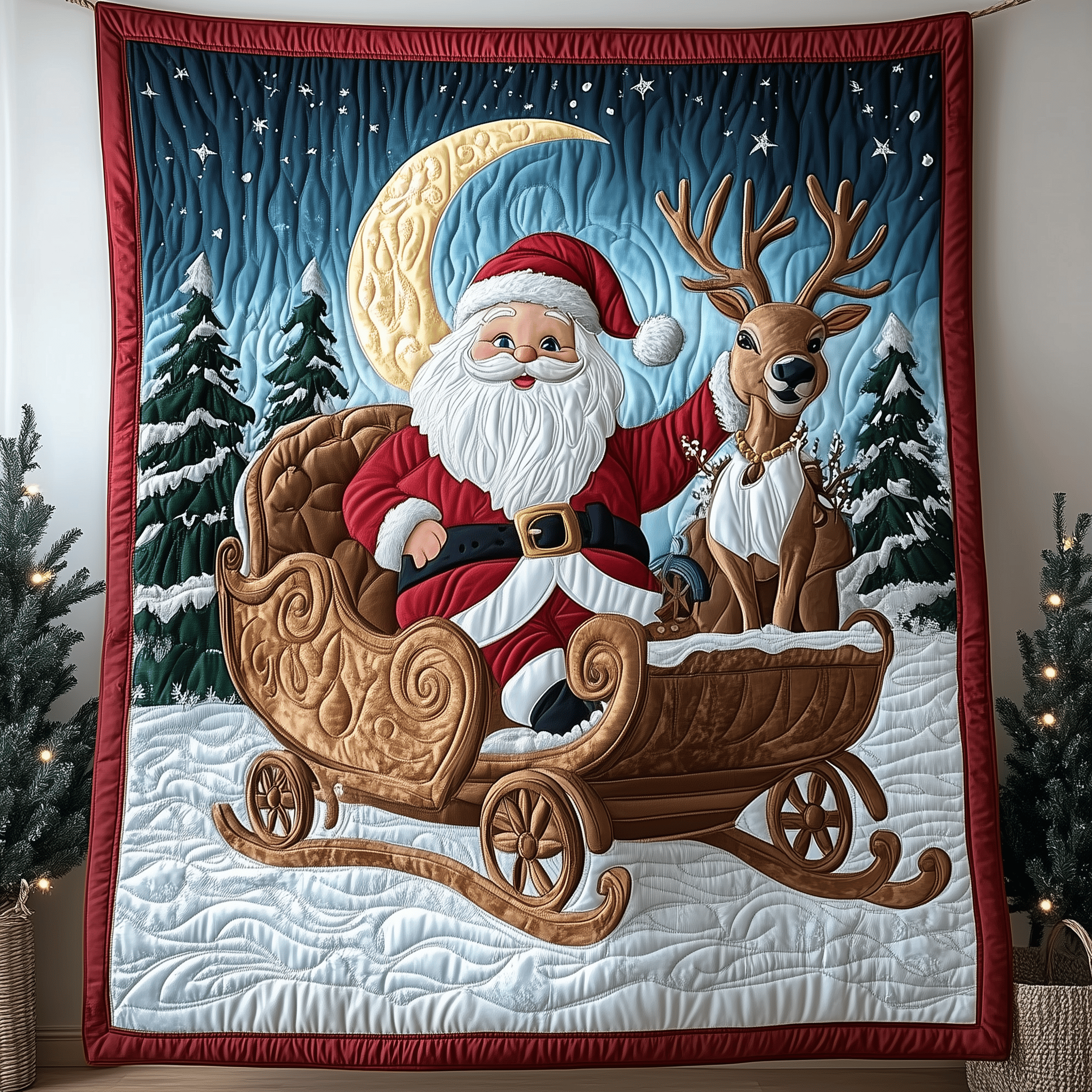 Santa Claus Quilted Blanket A Blanket That Makes Family Nights Extra Special Santa Claus Quilted Blanket A Blanket That Makes Family Nights Extra Special
