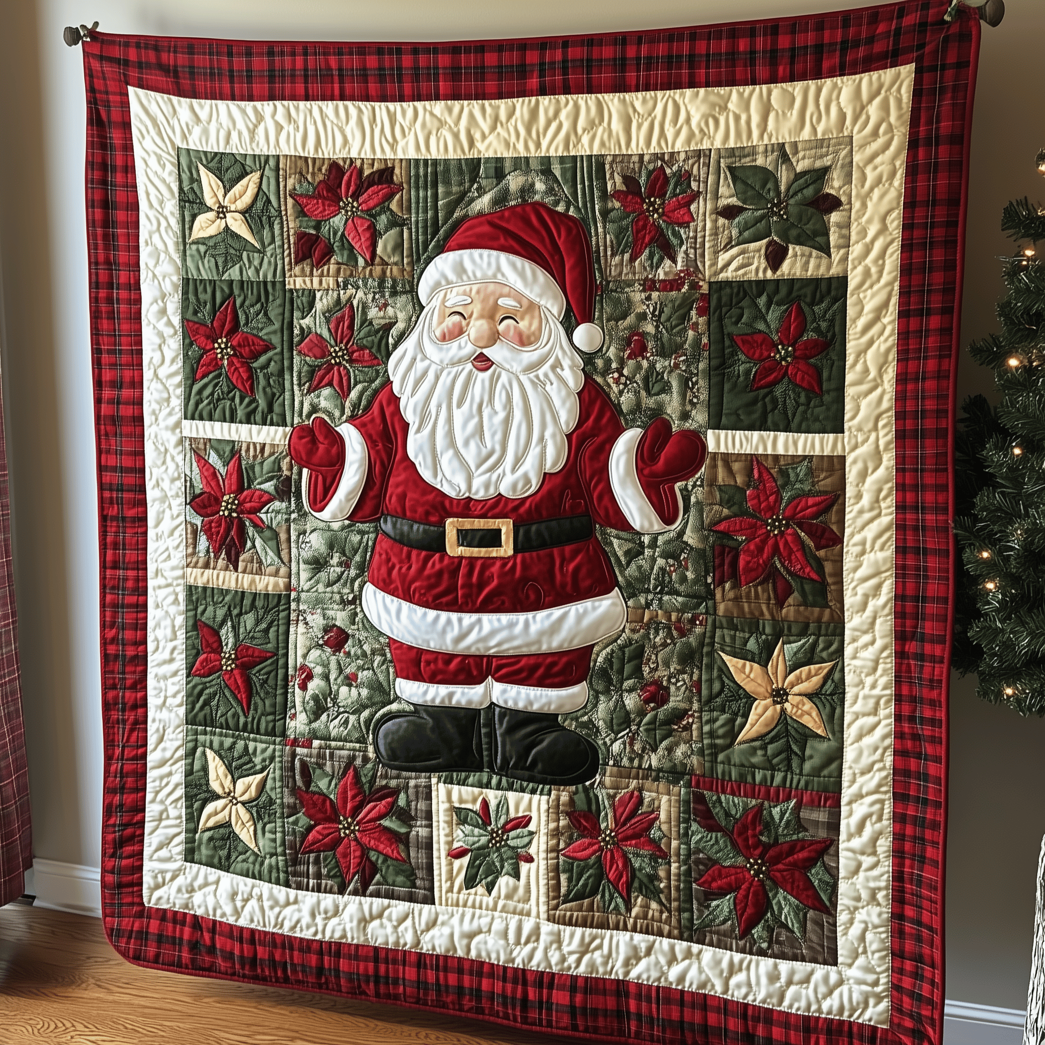 Santa Claus Quilted Blanket Bring the Family Together with a Blanket Everyone Loves Santa Claus Quilted Blanket Bring the Family Together with a Blanket Everyone Loves