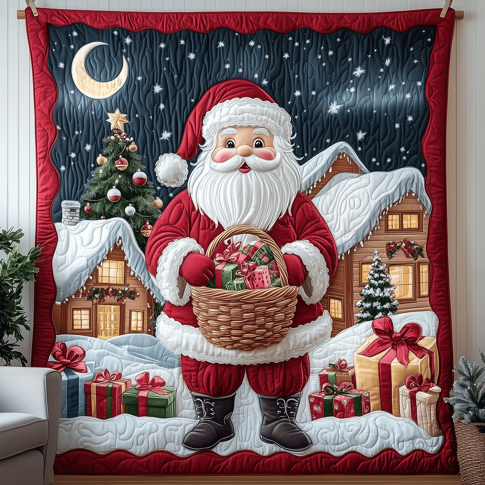 Santa Claus Quilted Blanket Experience the Ultimate in Custom Comfort Santa Claus Quilted Blanket Experience the Ultimate in Custom Comfort