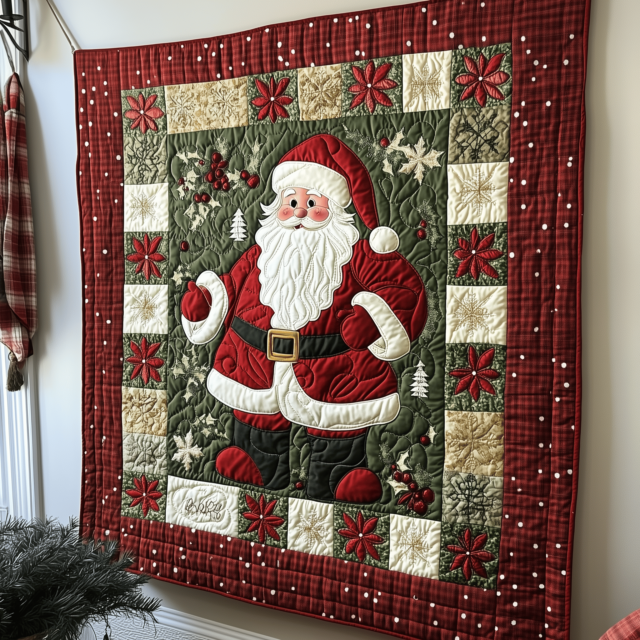 Santa Claus Quilted Blanket Feel Inspired by a Blanket That's Anything But Ordinary Santa Claus Quilted Blanket Feel Inspired by a Blanket That's Anything But Ordinary