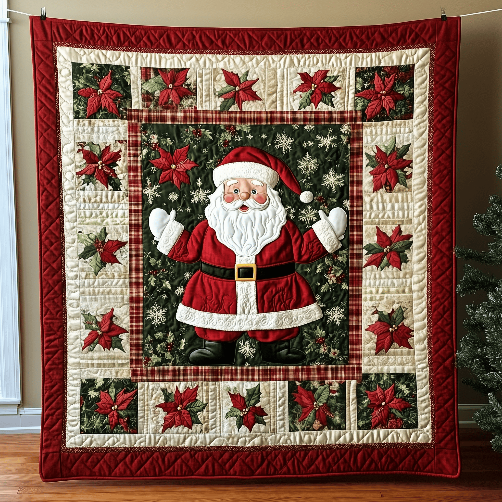 Santa Claus Quilted Blanket Feel the Joy of Togetherness with Our Cozy Blanket Santa Claus Quilted Blanket Feel the Joy of Togetherness with Our Cozy Blanket