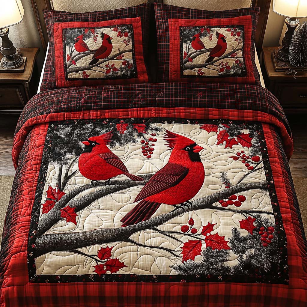 Scarlet Branches Quilted Bedding Set Things To Get For Christmas Scarlet Branches Quilted Bedding Set Things To Get For Christmas