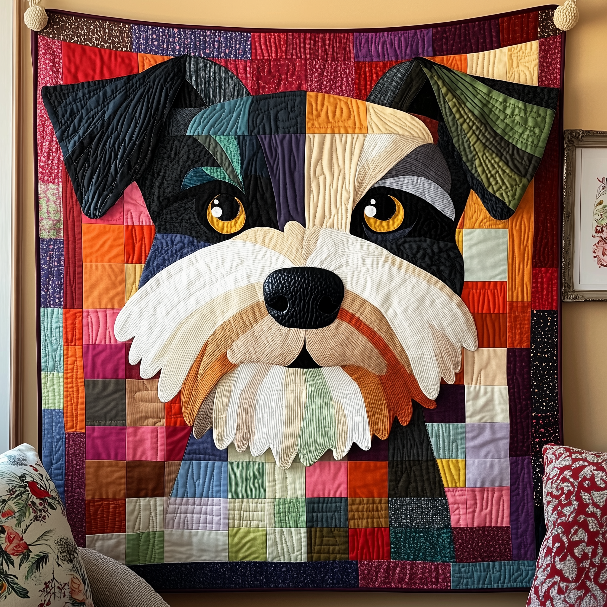 Schnauzer Quilted Blanket A Blanket for Every Season and Every Mood Schnauzer Quilted Blanket A Blanket for Every Season and Every Mood