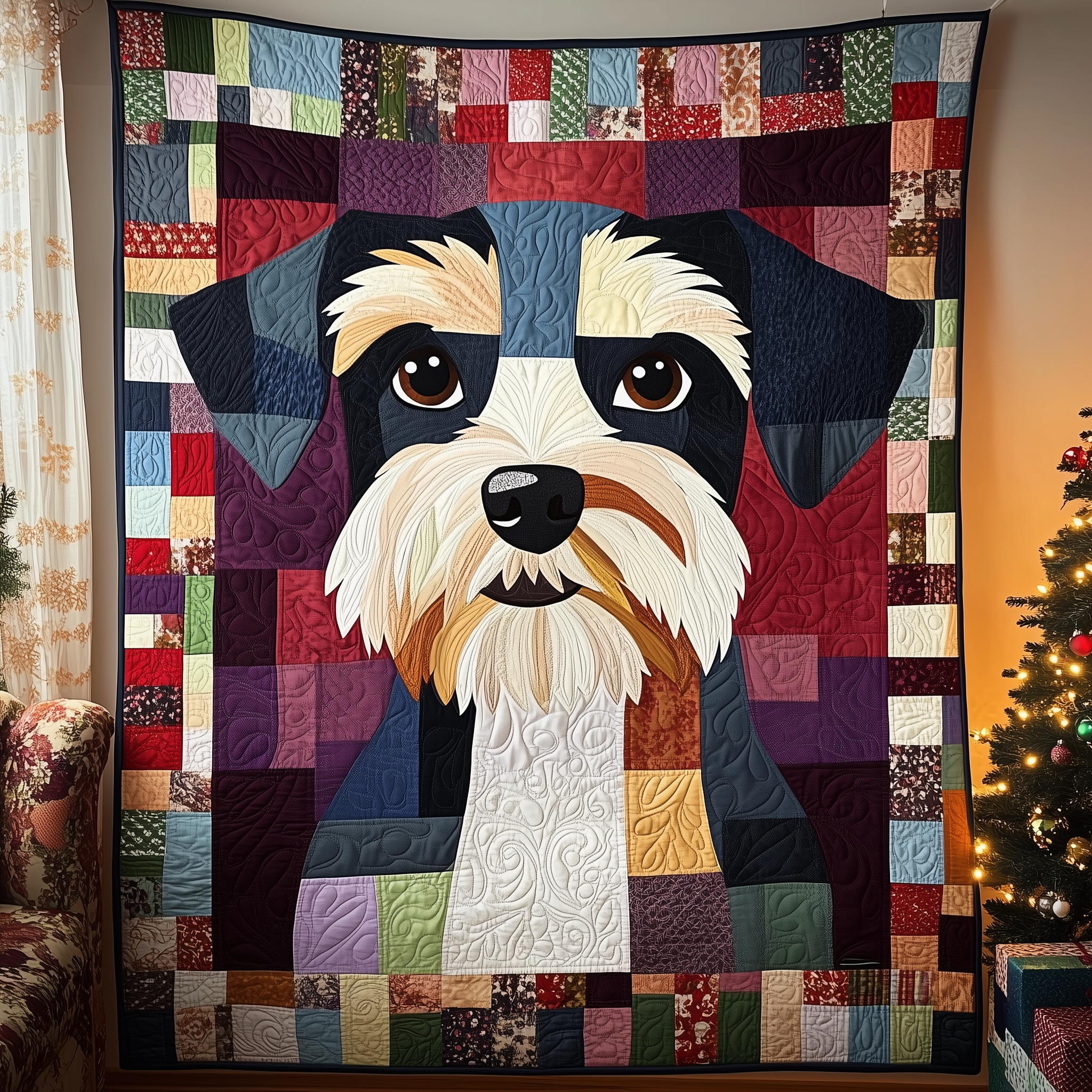 Schnauzer Quilted Blanket Feel Prepared for Any Occasion with a Versatile Blanket Schnauzer Quilted Blanket Feel Prepared for Any Occasion with a Versatile Blanket