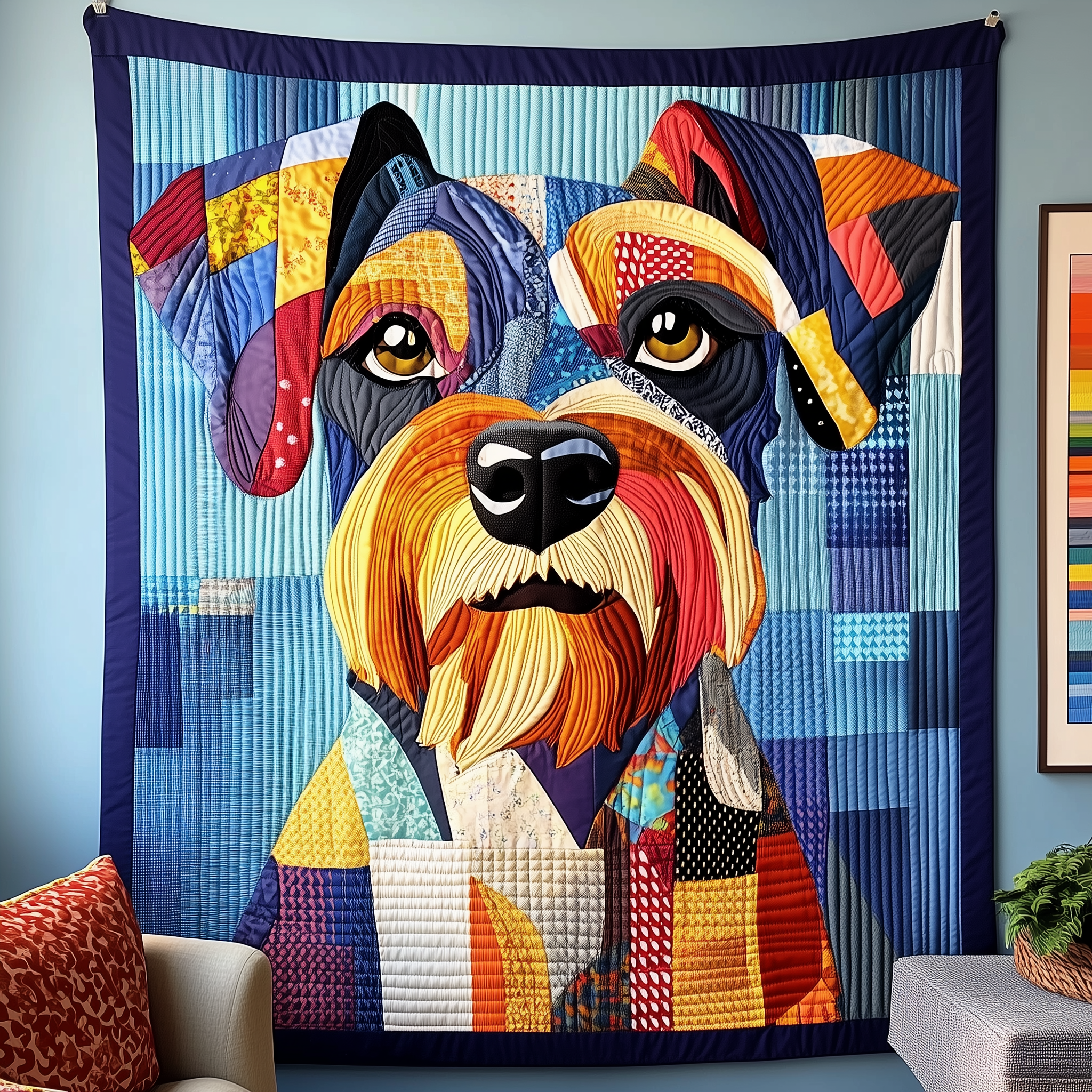 Schnauzer Snuggles Quilted Blanket Best Throw Blanket Great Gifts For Pet Lovers Schnauzer Snuggles Quilted Blanket Best Throw Blanket Great Gifts For Pet Lovers