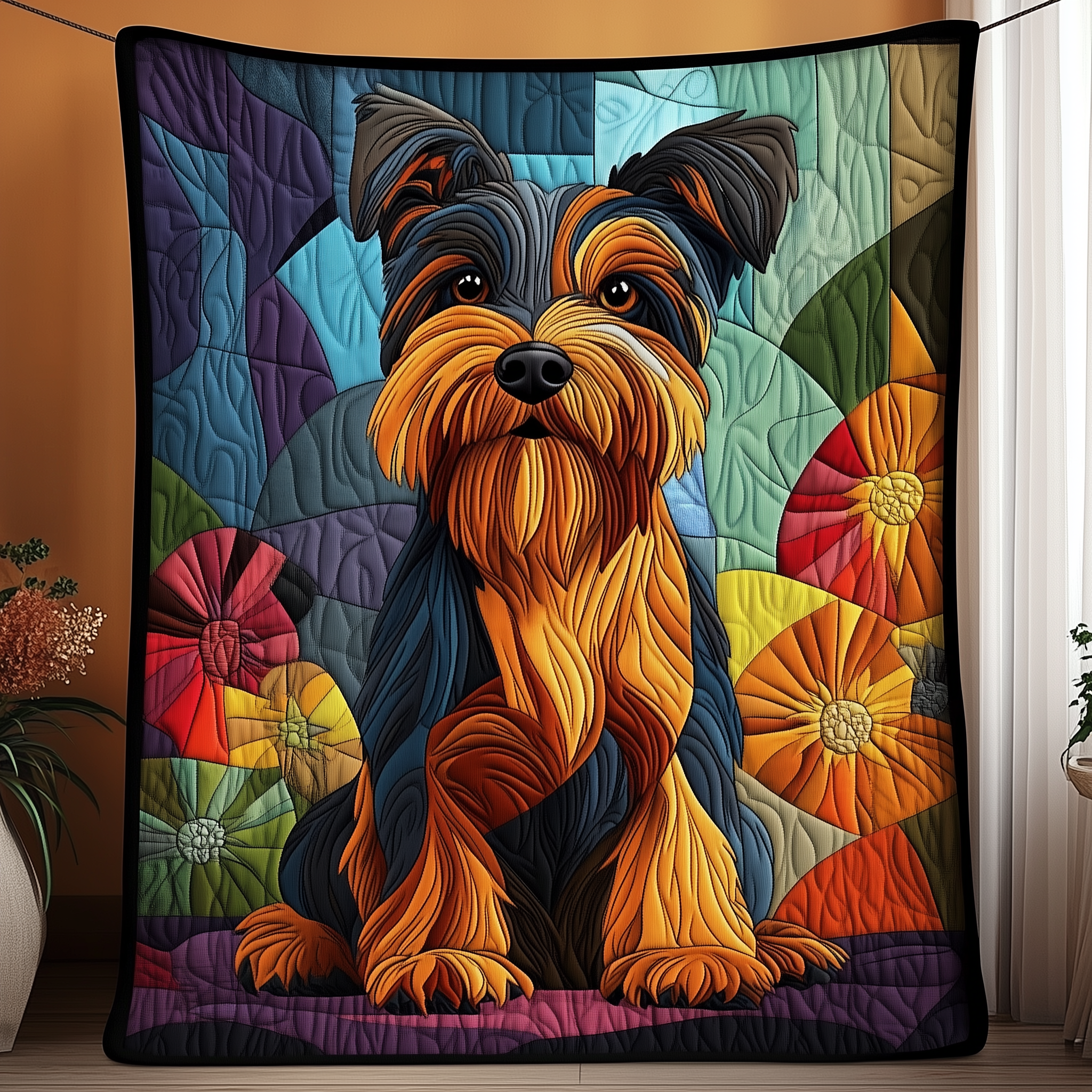 Scottie Dog Quilted Blanket Cute Unique Blanket Item Merch Dog And Owner Gifts Scottie Dog Quilted Blanket Cute Unique Blanket Item Merch Dog And Owner Gifts