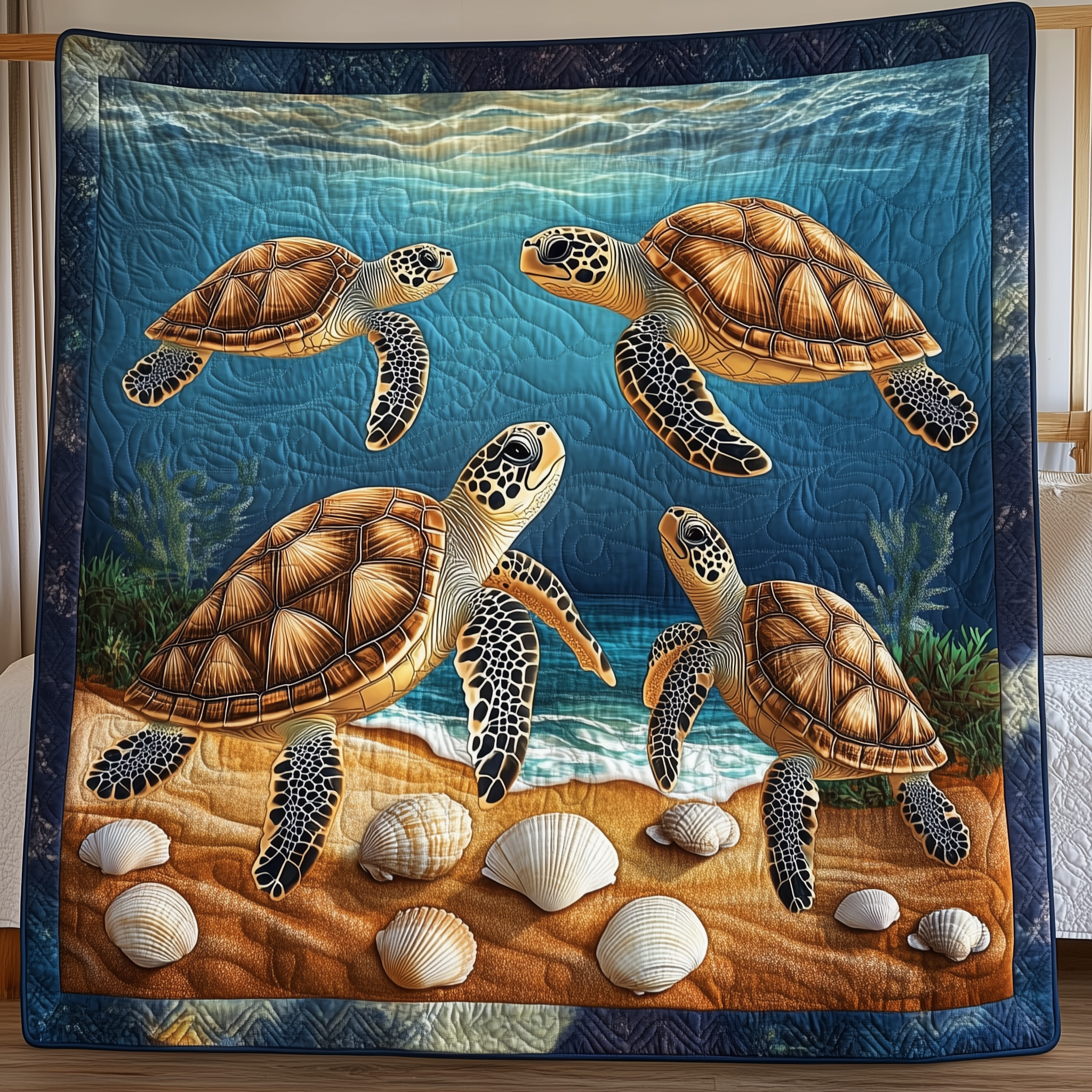 Sea Turtle Quilted Blanket Enjoy Every Moment with a Blanket That Works Anywhere Sea Turtle Quilted Blanket Enjoy Every Moment with a Blanket That Works Anywhere