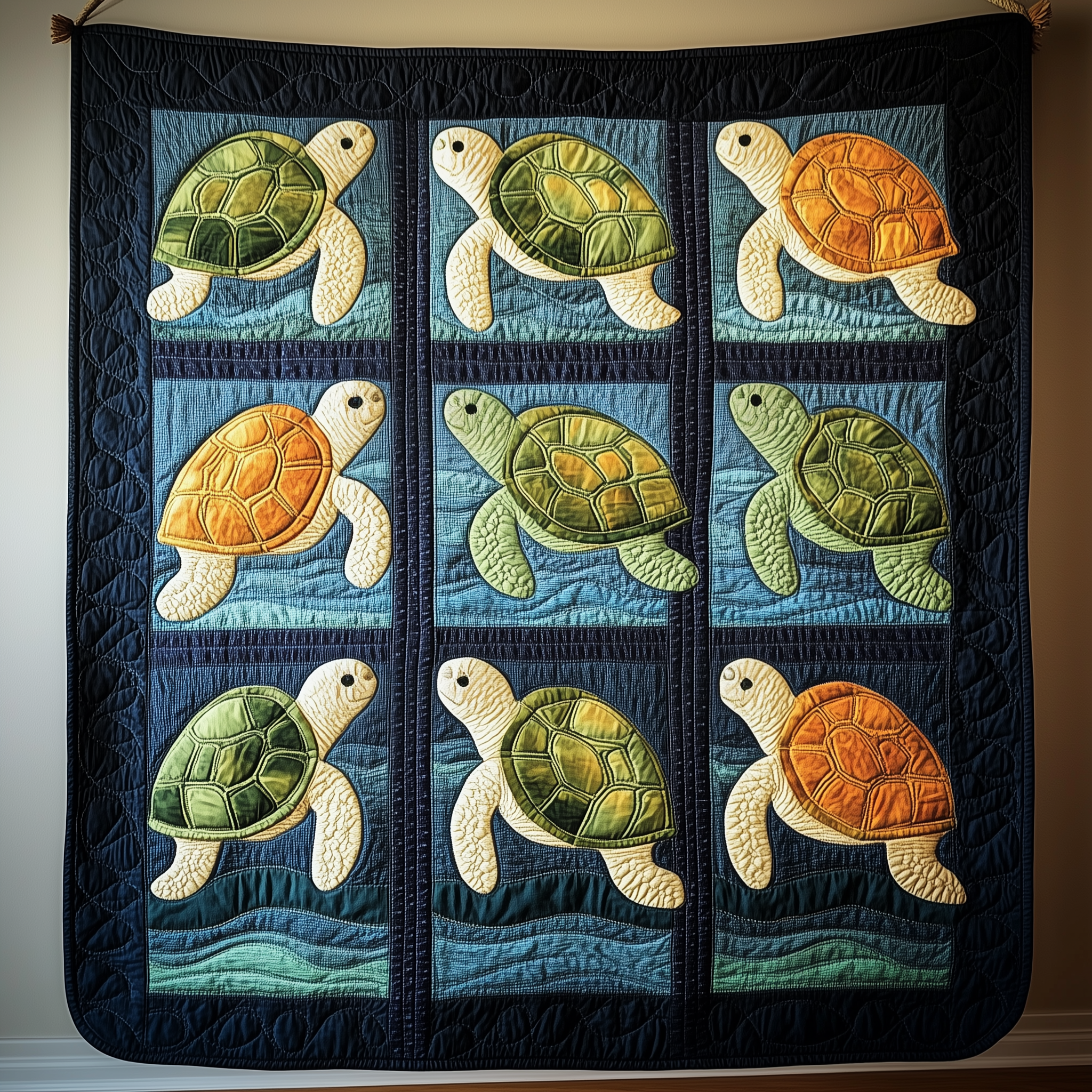 Sea Turtle Quilted Blanket Feel Closer to Your Loved Ones with a Shared Blanket Sea Turtle Quilted Blanket Feel Closer to Your Loved Ones with a Shared Blanket