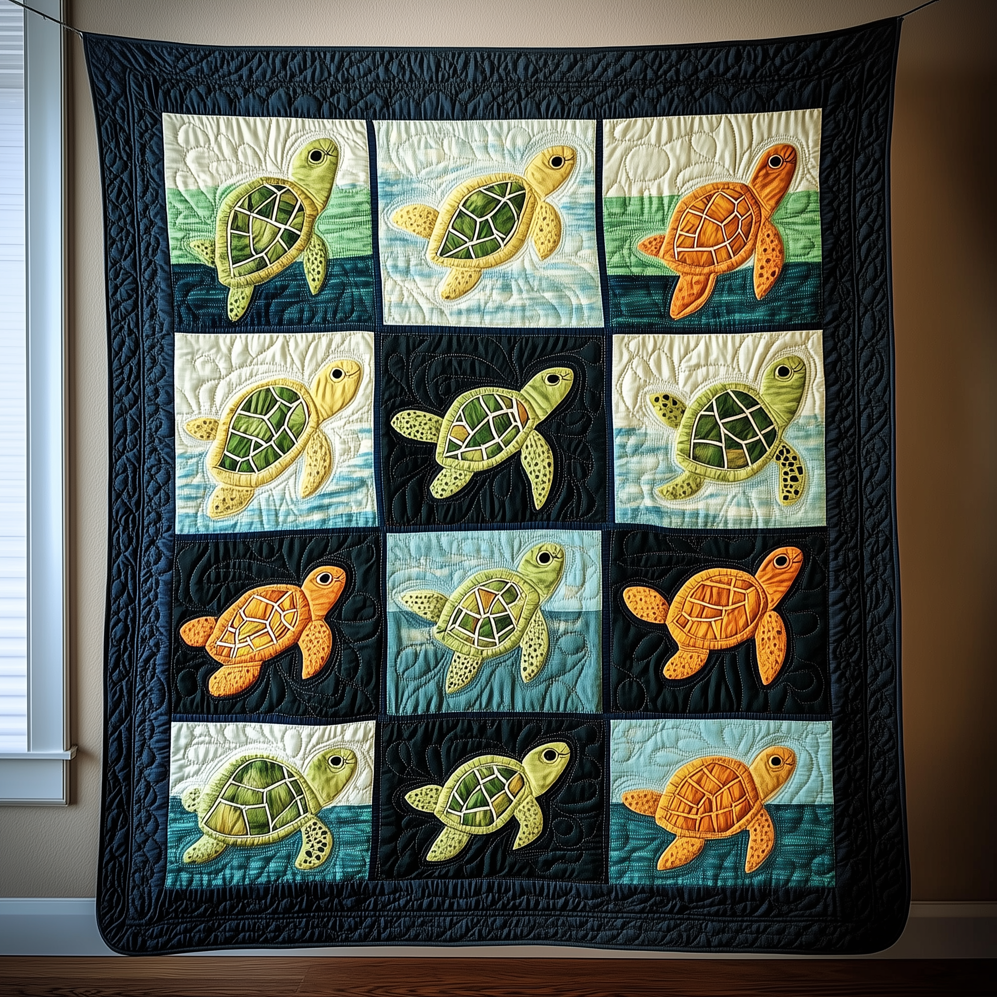 Sea Turtle Quilted Blanket Feel the Bond of Home with Our Family-Friendly Blanket Sea Turtle Quilted Blanket Feel the Bond of Home with Our Family-Friendly Blanket