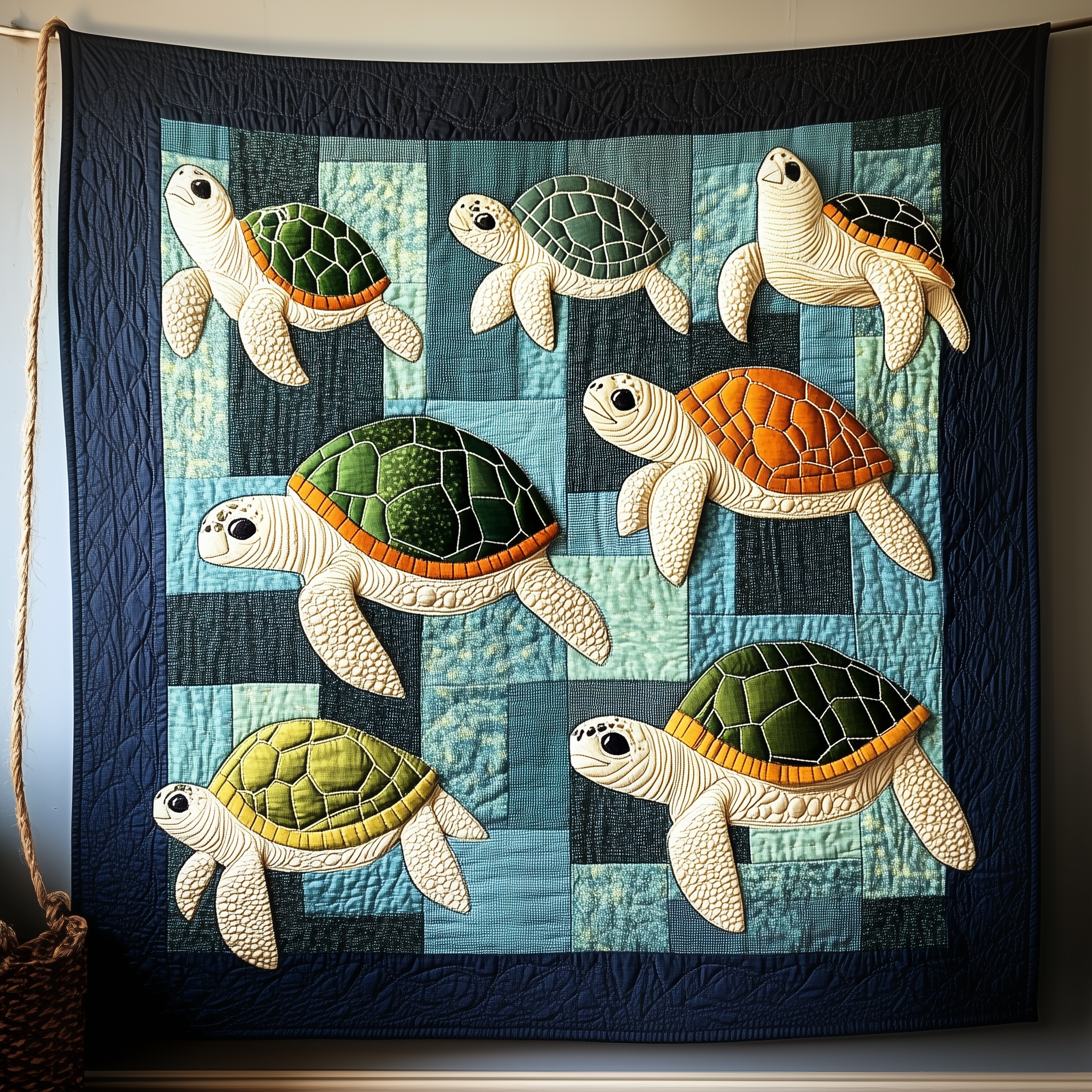 Sea Turtle Quilted Blanket Feel the Joy of Togetherness with Our Cozy Blanket Sea Turtle Quilted Blanket Feel the Joy of Togetherness with Our Cozy Blanket