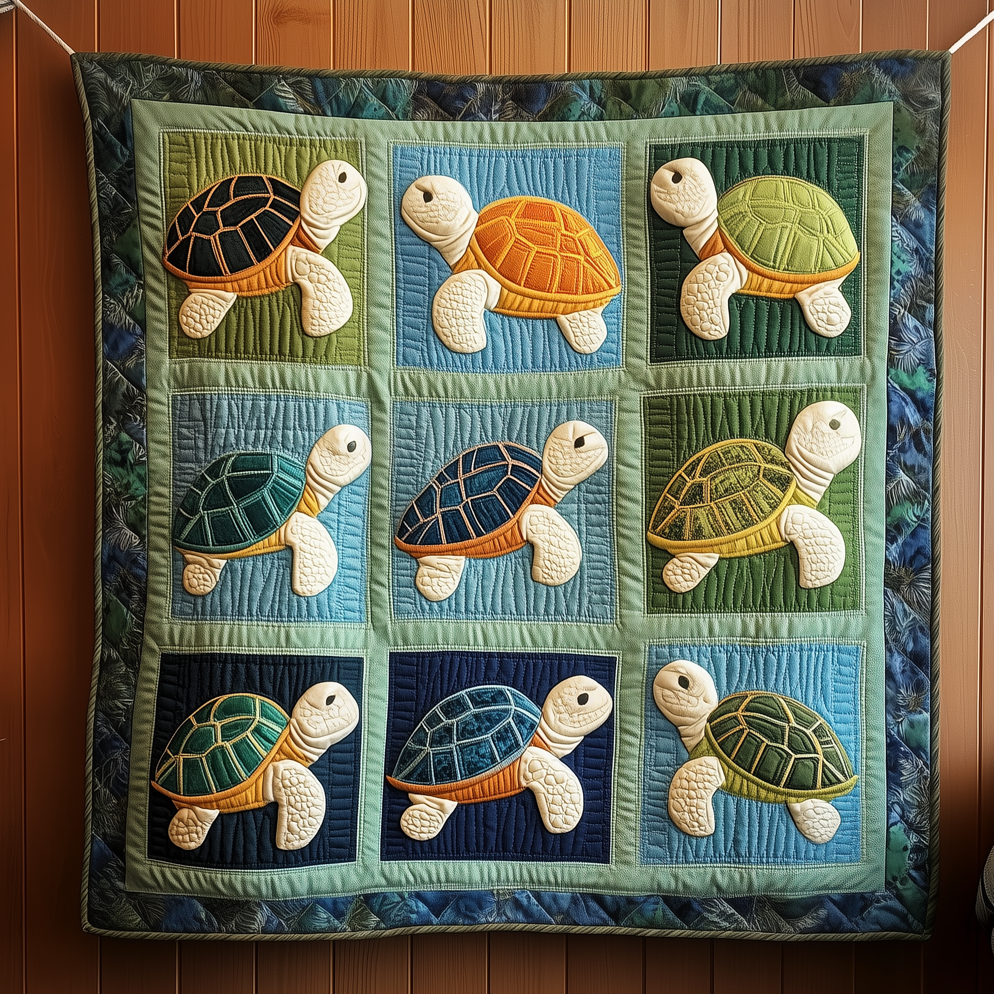 Sea Turtle Quilted Blanket Snuggle Up with a Blanket That Brings Everyone Closer Sea Turtle Quilted Blanket Snuggle Up with a Blanket That Brings Everyone Closer