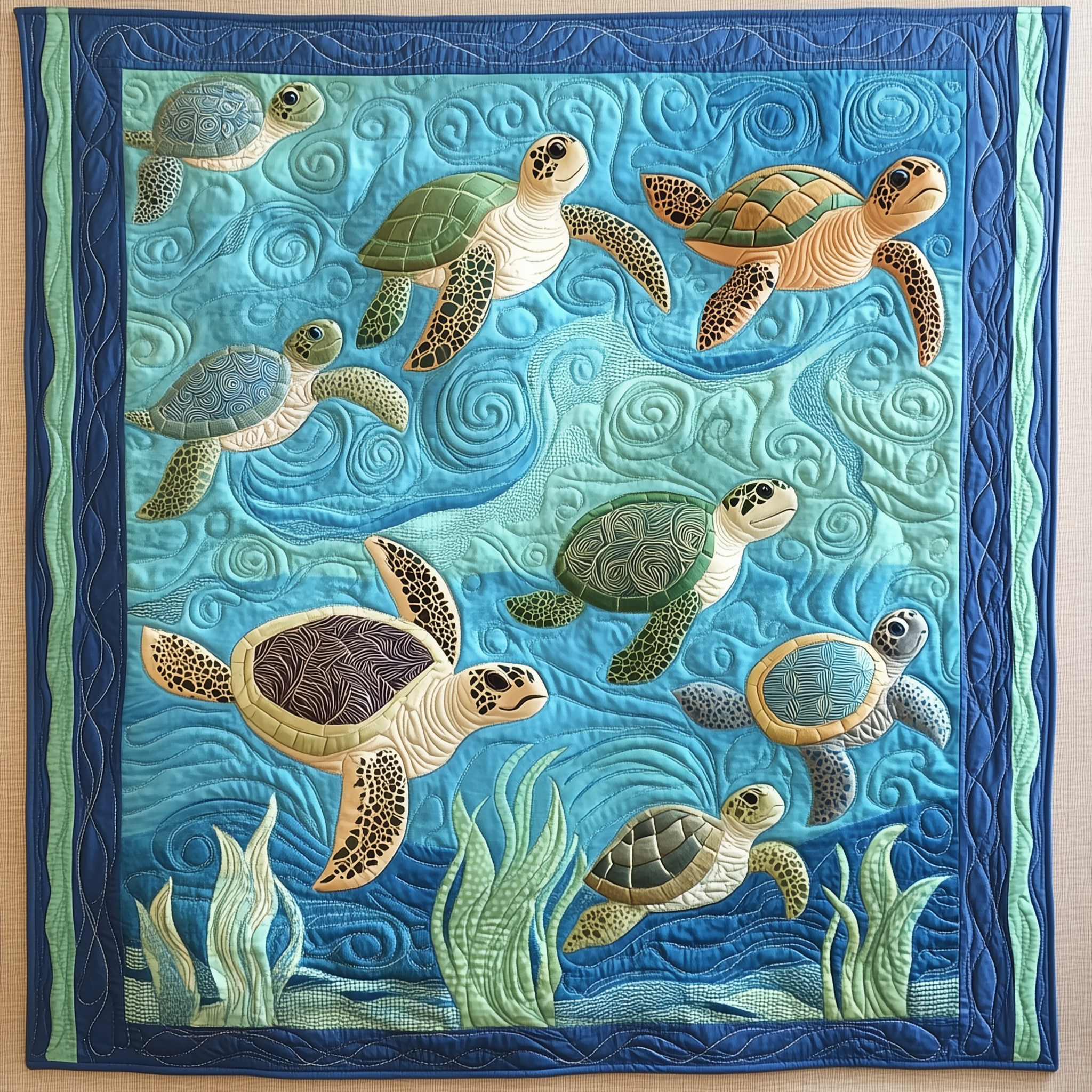 Sea Turtle Wave Quilted Blanket Enjoy Every Moment with a Blanket That Works Anywhere Sea Turtle Wave Quilted Blanket Enjoy Every Moment with a Blanket That Works Anywhere