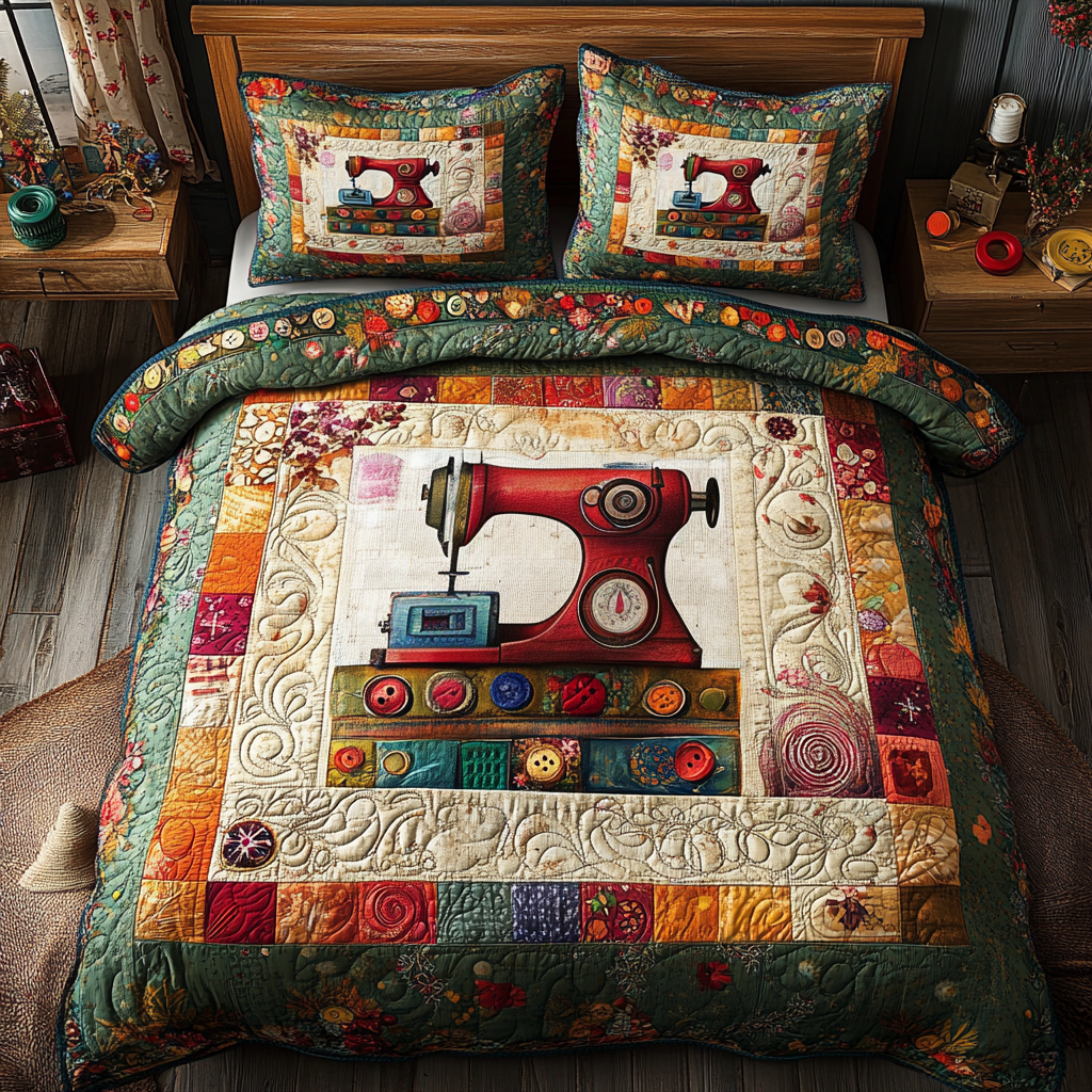 Sewing Serenity Quilted Bedding Set Gifts For Readers Sewing Serenity Quilted Bedding Set Gifts For Readers