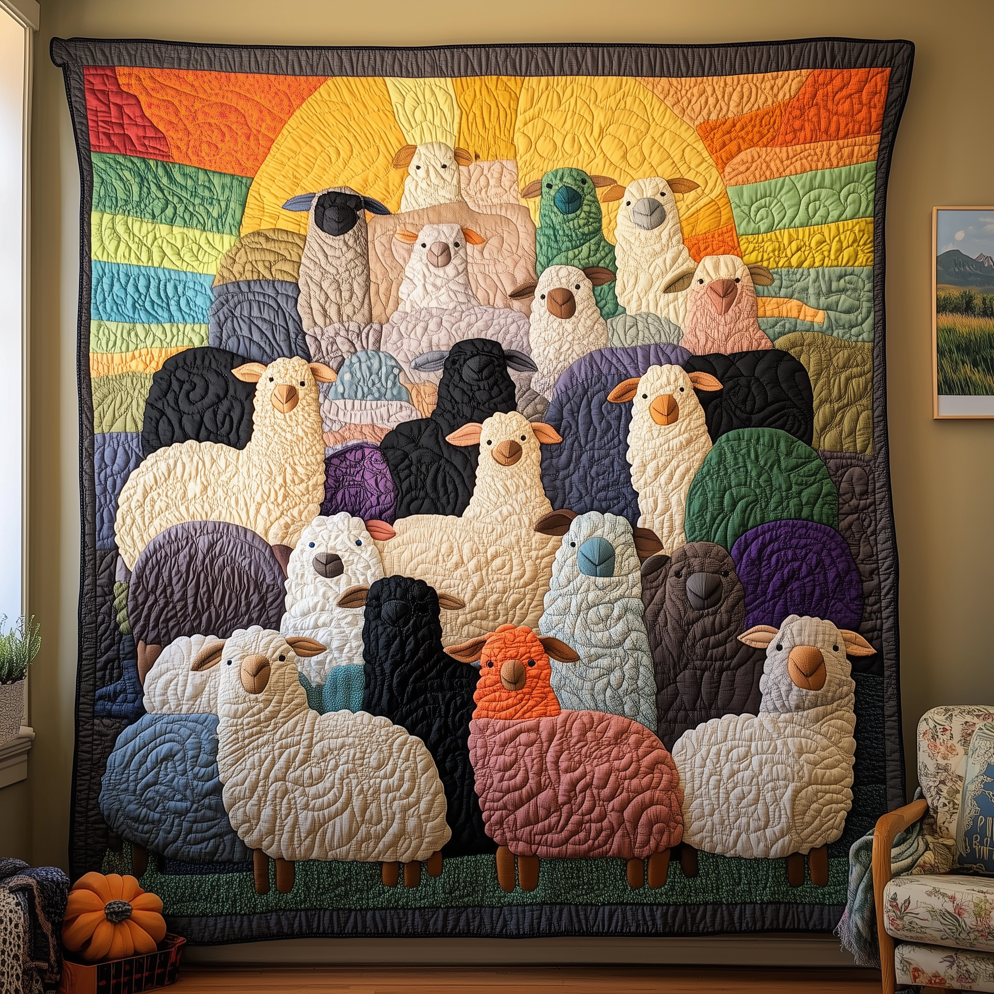 Sheep Parade Quilted Blanket Feel At Ease with a Blanket That's Perfectly Practical Sheep Parade Quilted Blanket Feel At Ease with a Blanket That's Perfectly Practical