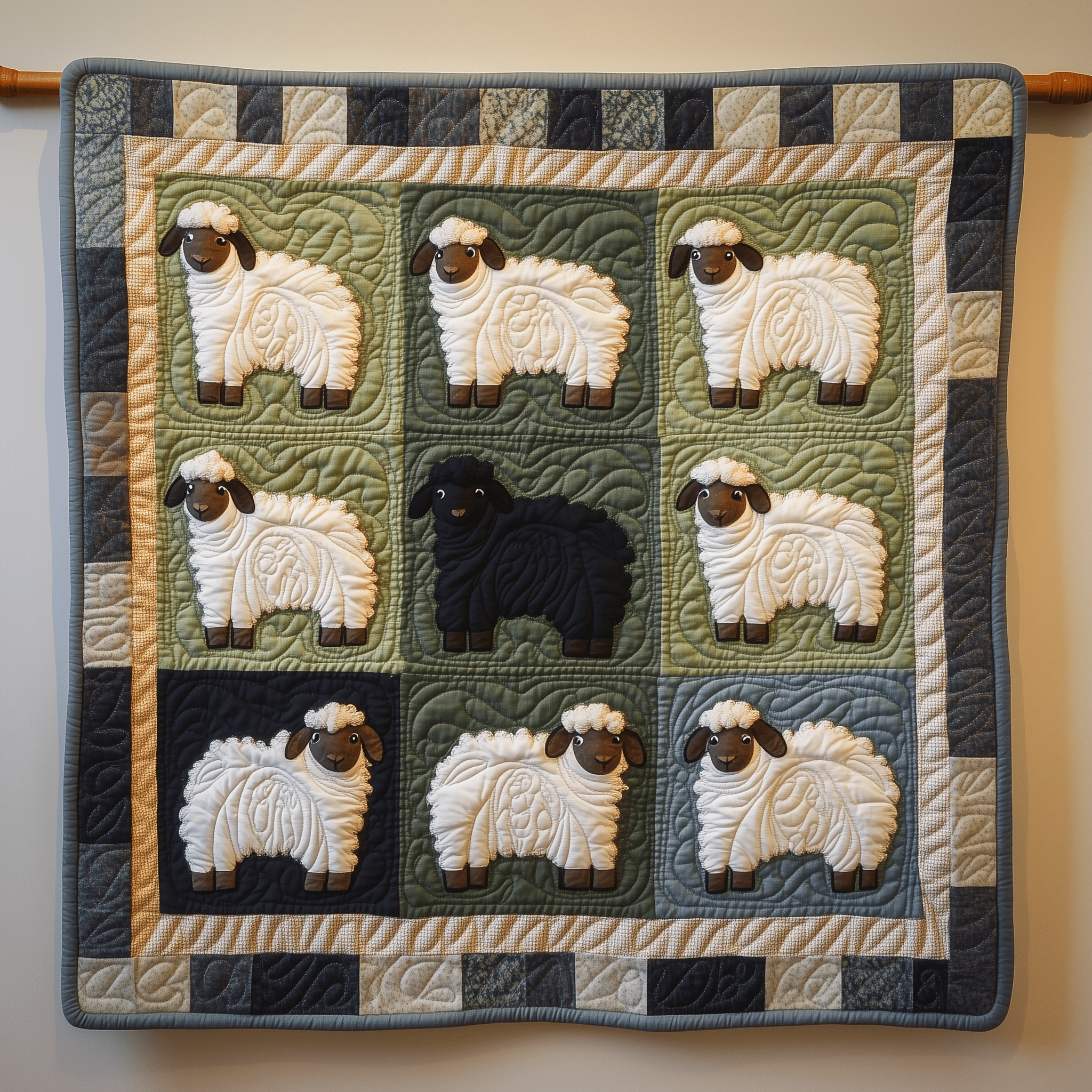 Sheep Quilted Blanket Feel Ready for Adventure with a Blanket That Travels Well Sheep Quilted Blanket Feel Ready for Adventure with a Blanket That Travels Well