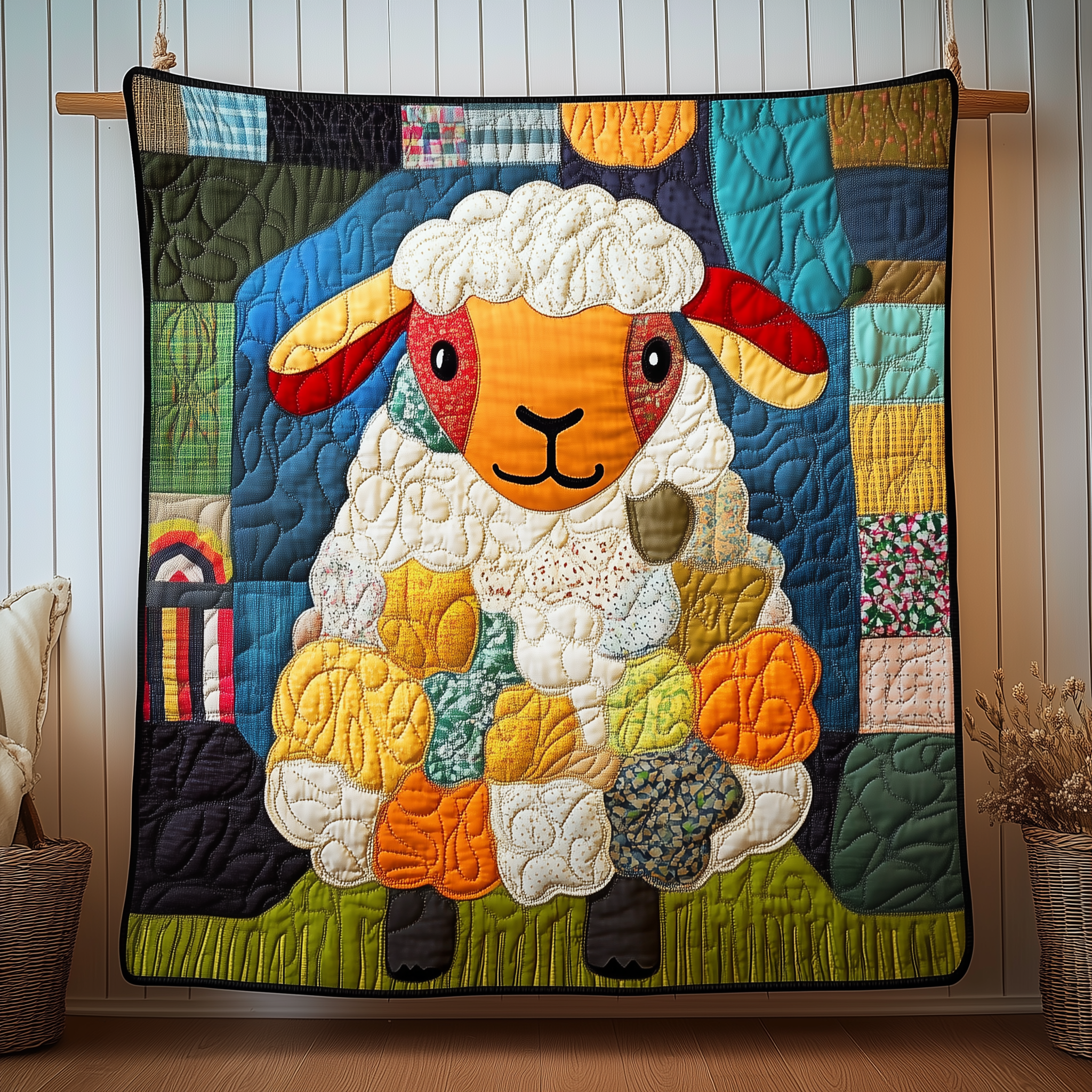 Sheep Quilted Blanket Feel the Comfort of Home, Wherever You Go Sheep Quilted Blanket Feel the Comfort of Home, Wherever You Go