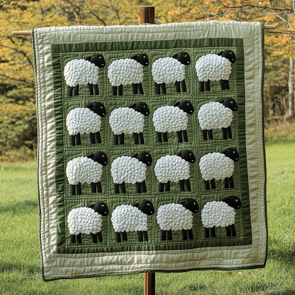 Shepherd Haven Quilted Blanket Sheep Gifts For Men Shepherd Haven Quilted Blanket Sheep Gifts For Men