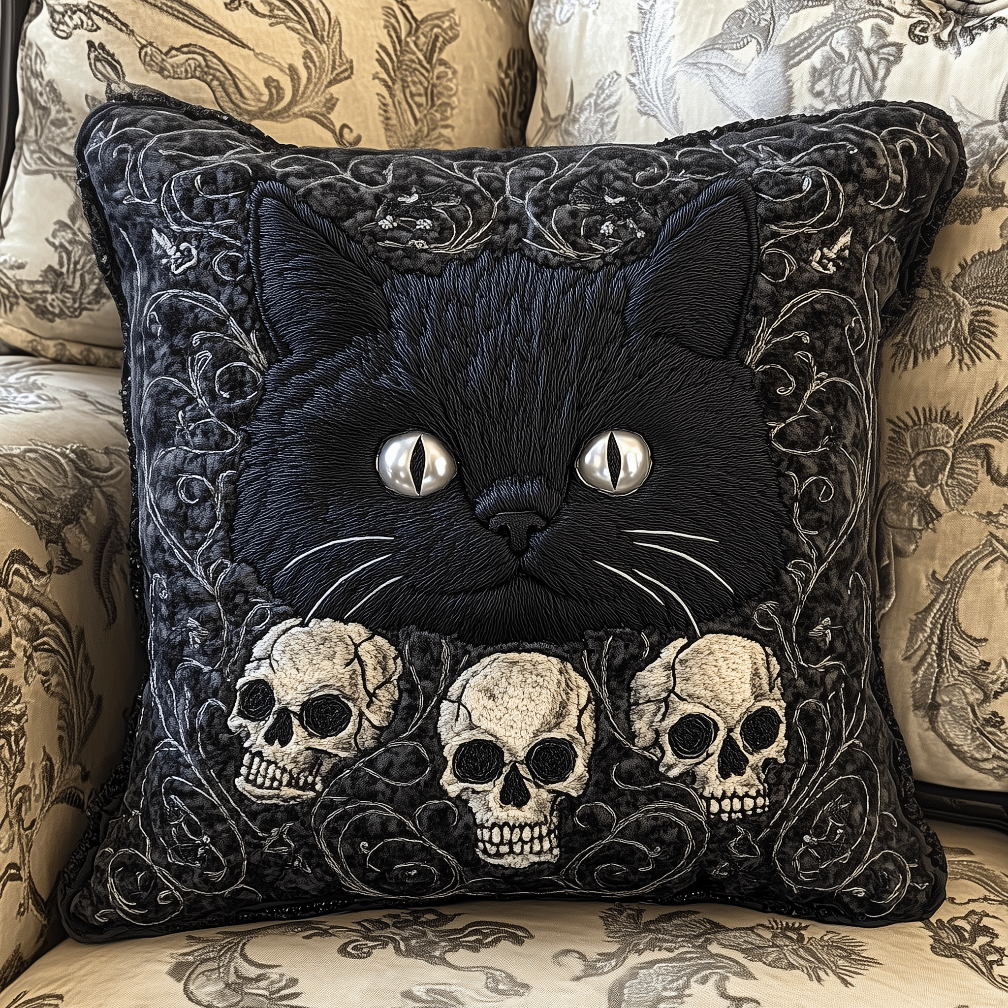 Skull And Black Cat Quilted Pillow Case Effortless Elegance with the Right Pillow Case Skull And Black Cat Quilted Pillow Case Effortless Elegance with the Right Pillow Case