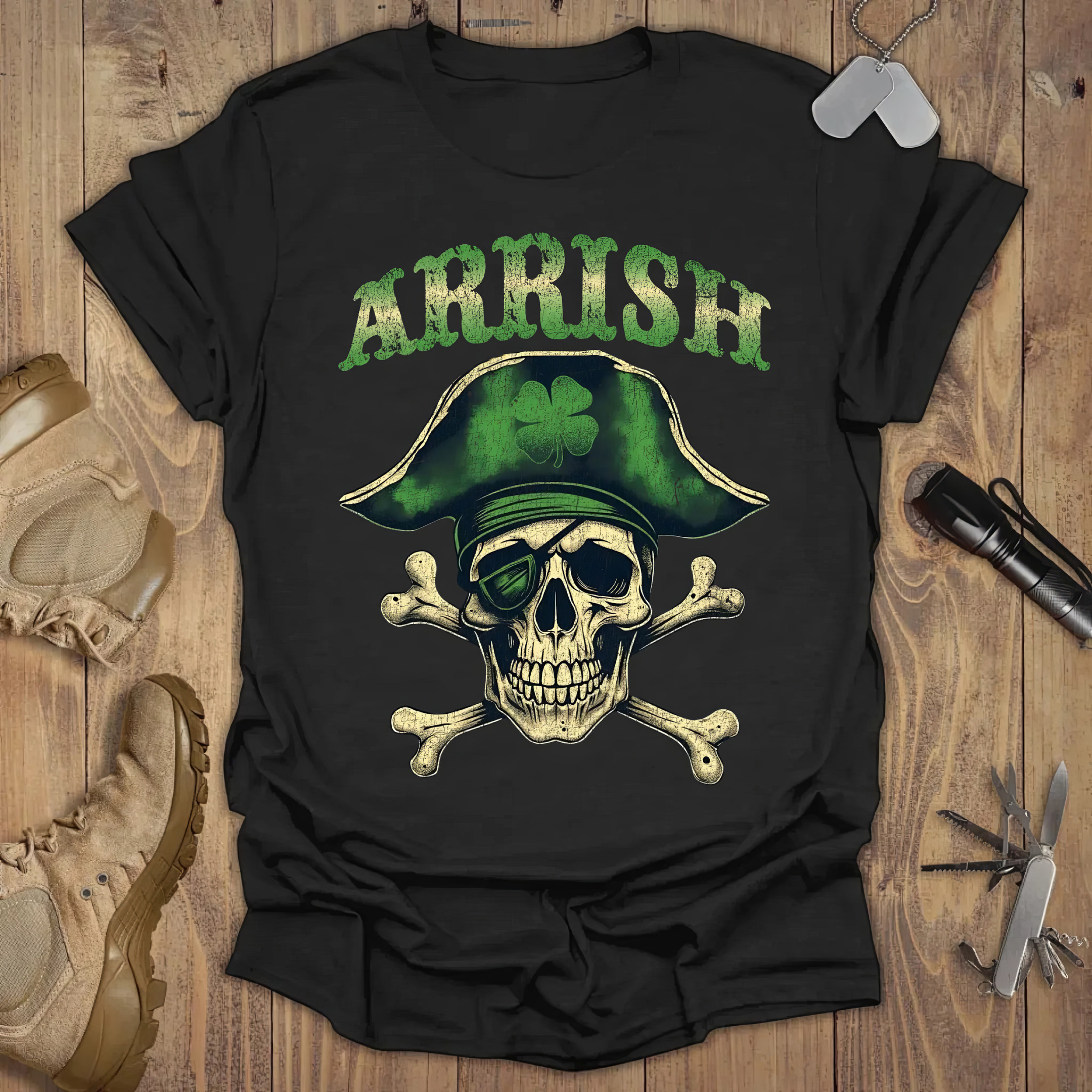 Skull Arrish St.Patrick's Day T-Shirt Vintage Tees First Time Mom Gifts Skull Arrish St.Patrick's Day T-Shirt Vintage Tees First Time Mom Gifts