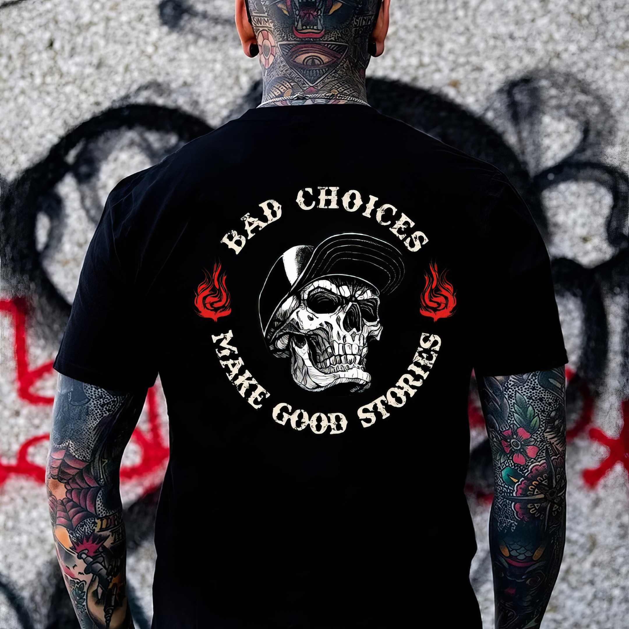 Skull Bad Choices Make Good Stories T-Shirt Good Fathers Day Gifts Skull Bad Choices Make Good Stories T-Shirt Good Fathers Day Gifts