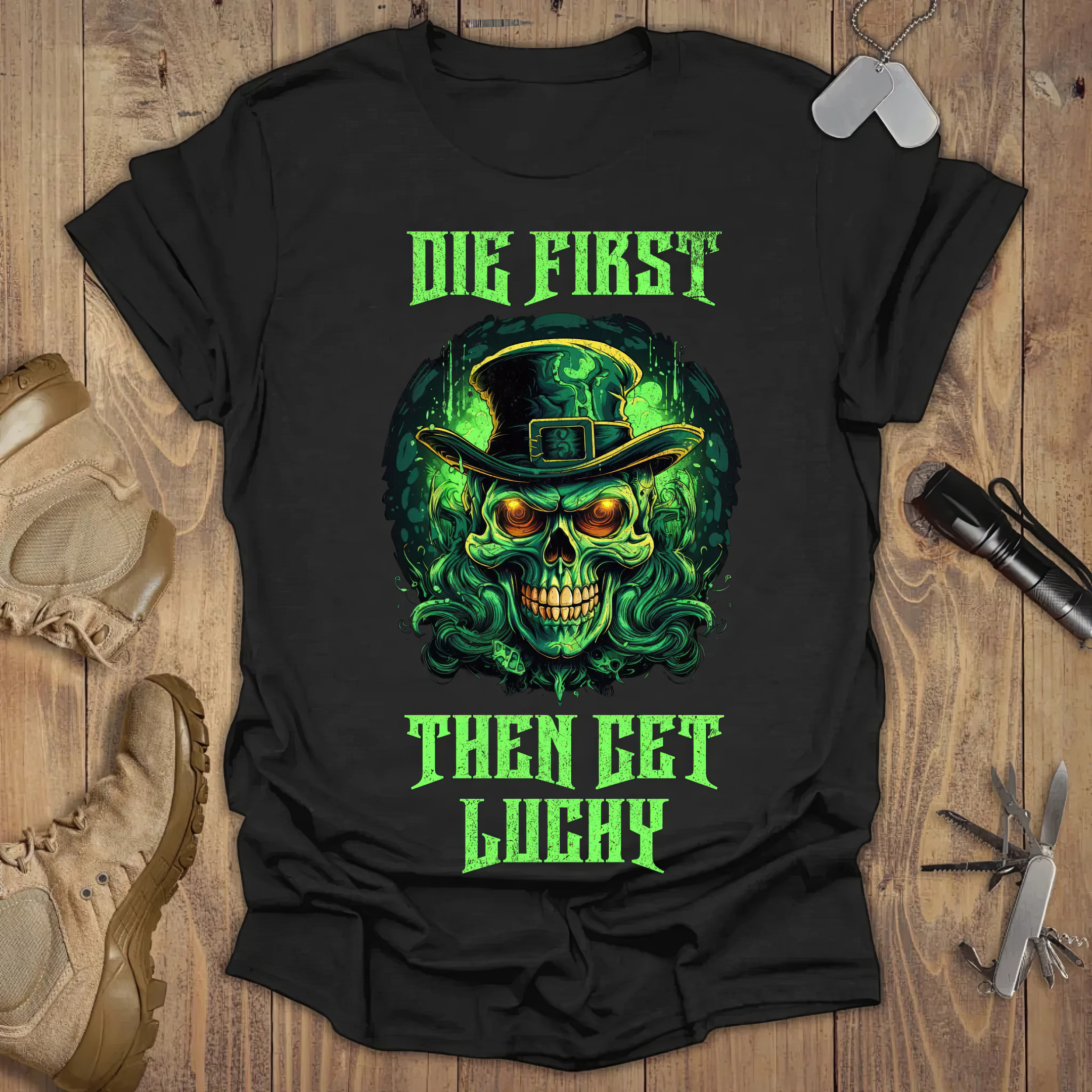 Skull Die First Then Get Lucky T-Shirt St Patrick's Day Shirts Gifts For Dad Skull Die First Then Get Lucky T-Shirt St Patrick's Day Shirts Gifts For Dad