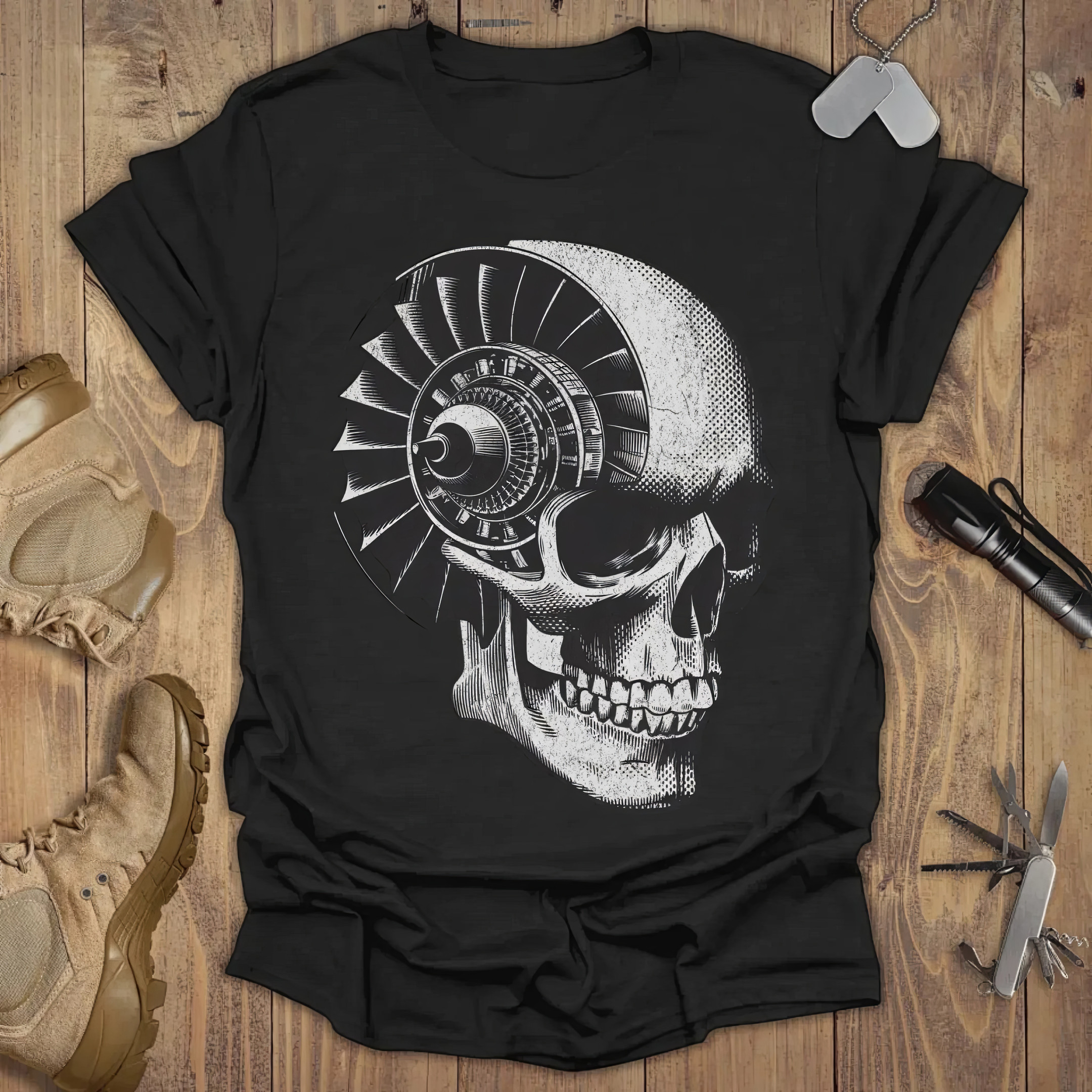 Skull Jet Engine T-shirt Vintage Shirts Meaningful Gifts For Mom Skull Jet Engine T-shirt Vintage Shirts Meaningful Gifts For Mom