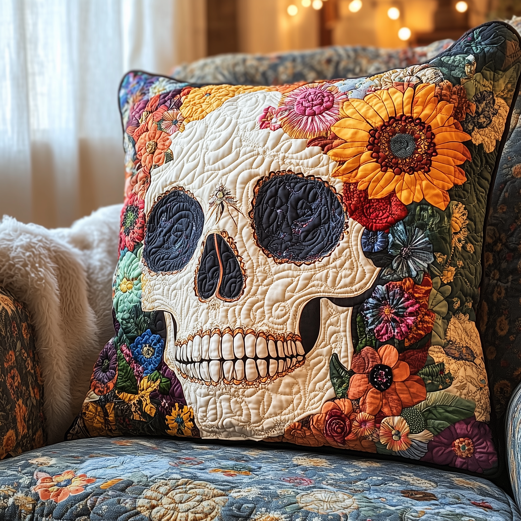 Skull Quilted Pillow Case Feel the Perfect Balance of Function and Style Skull Quilted Pillow Case Feel the Perfect Balance of Function and Style