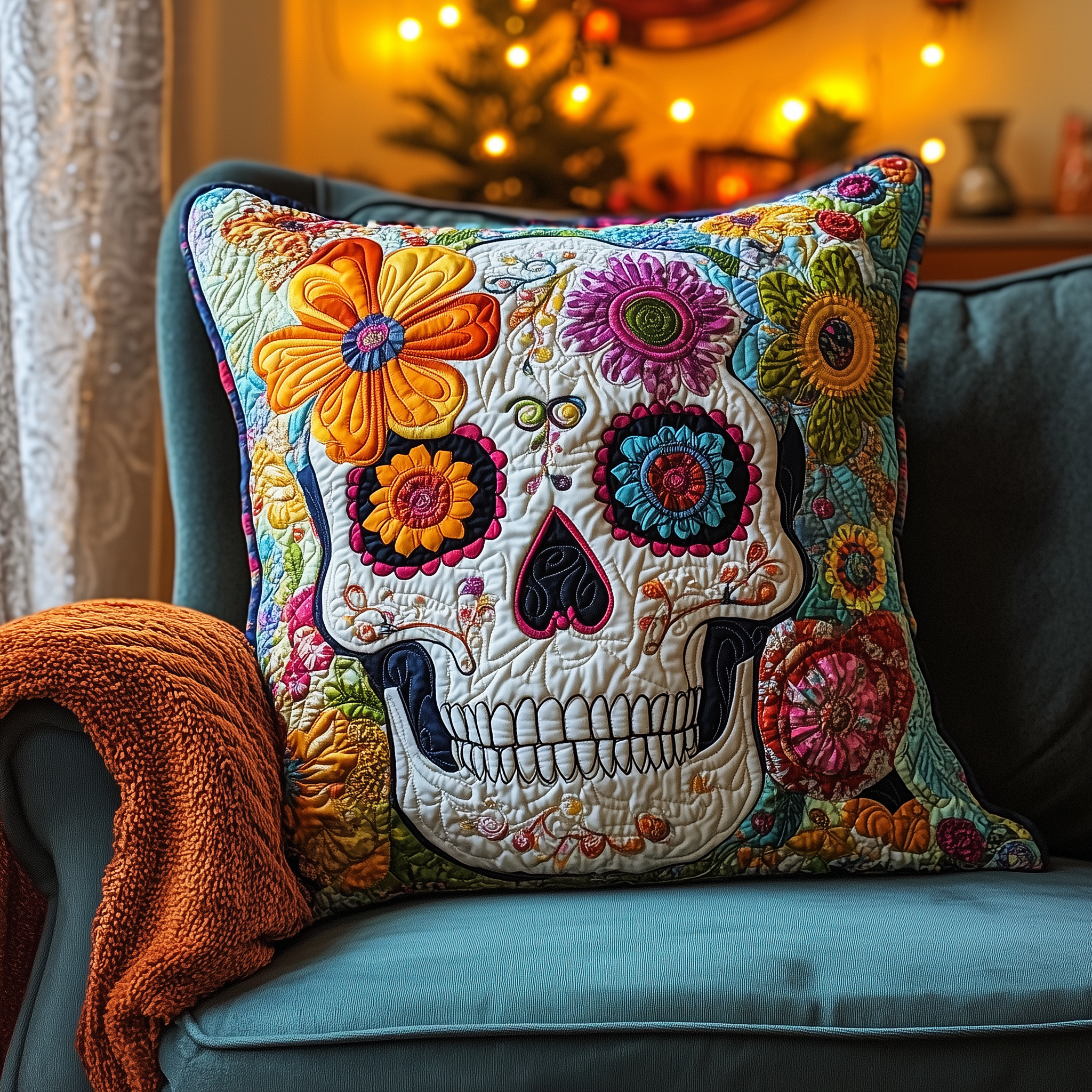 Skull Quilted Pillow Case Velvet Pillow Cases for a Plush Dreamy Sleep Skull Quilted Pillow Case Velvet Pillow Cases for a Plush Dreamy Sleep