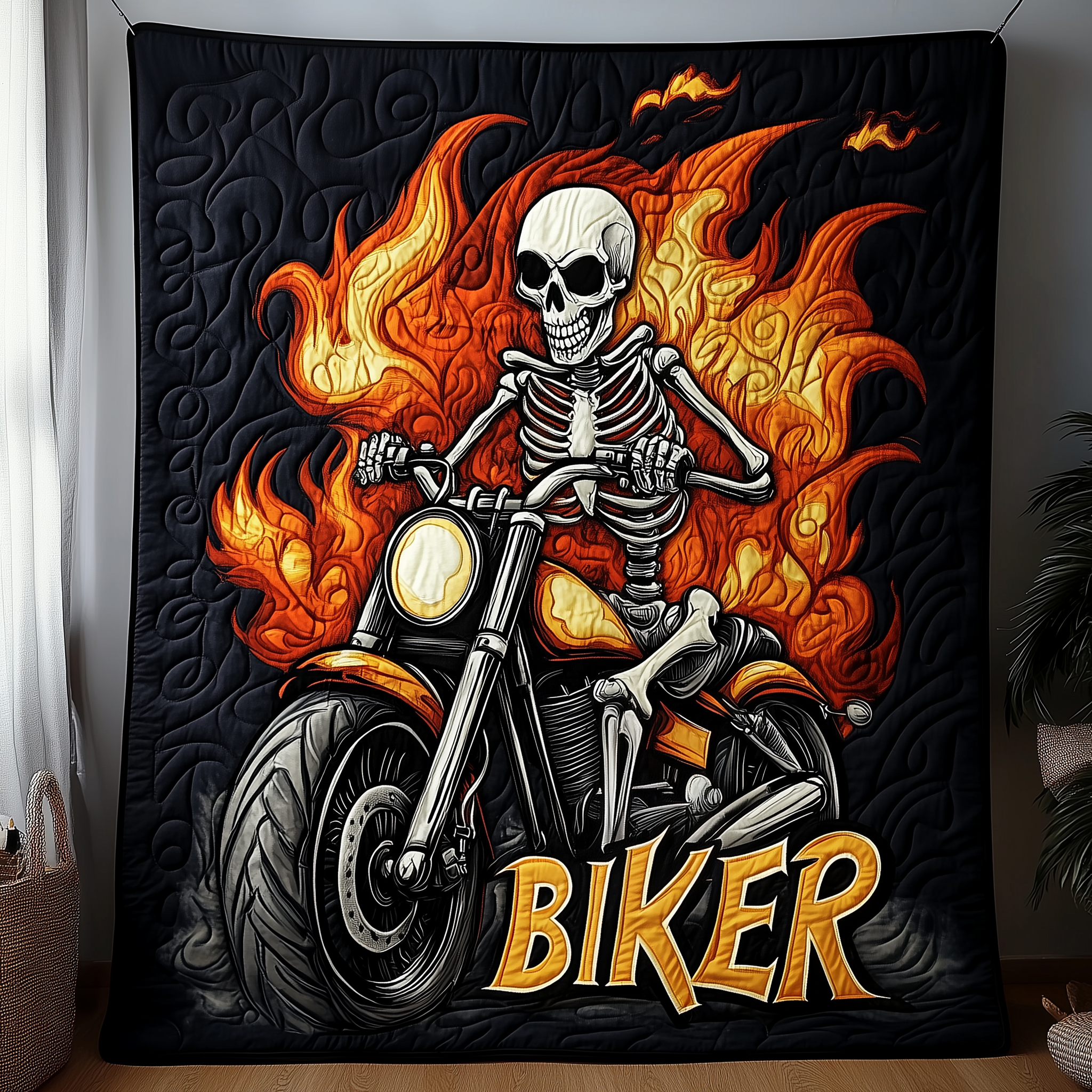Skull Rider Quilted Blanket Unique Blankets And Throws Skull Stuff For Guys Skull Rider Quilted Blanket Unique Blankets And Throws Skull Stuff For Guys